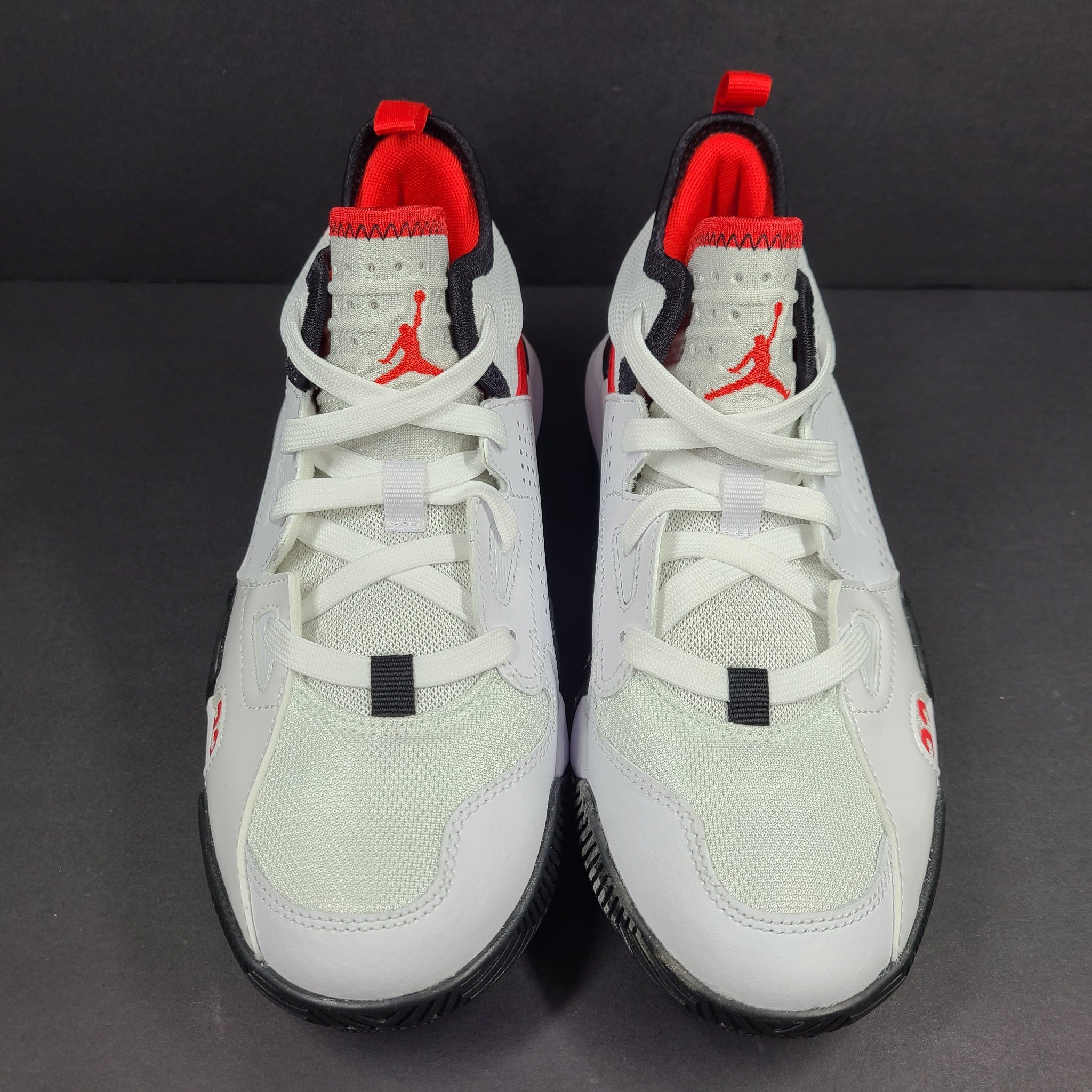 Nike Junior GS Jordan Stay Loyal 2 Sneakers DQ8398-106 White Red Black Sz 4.5Y