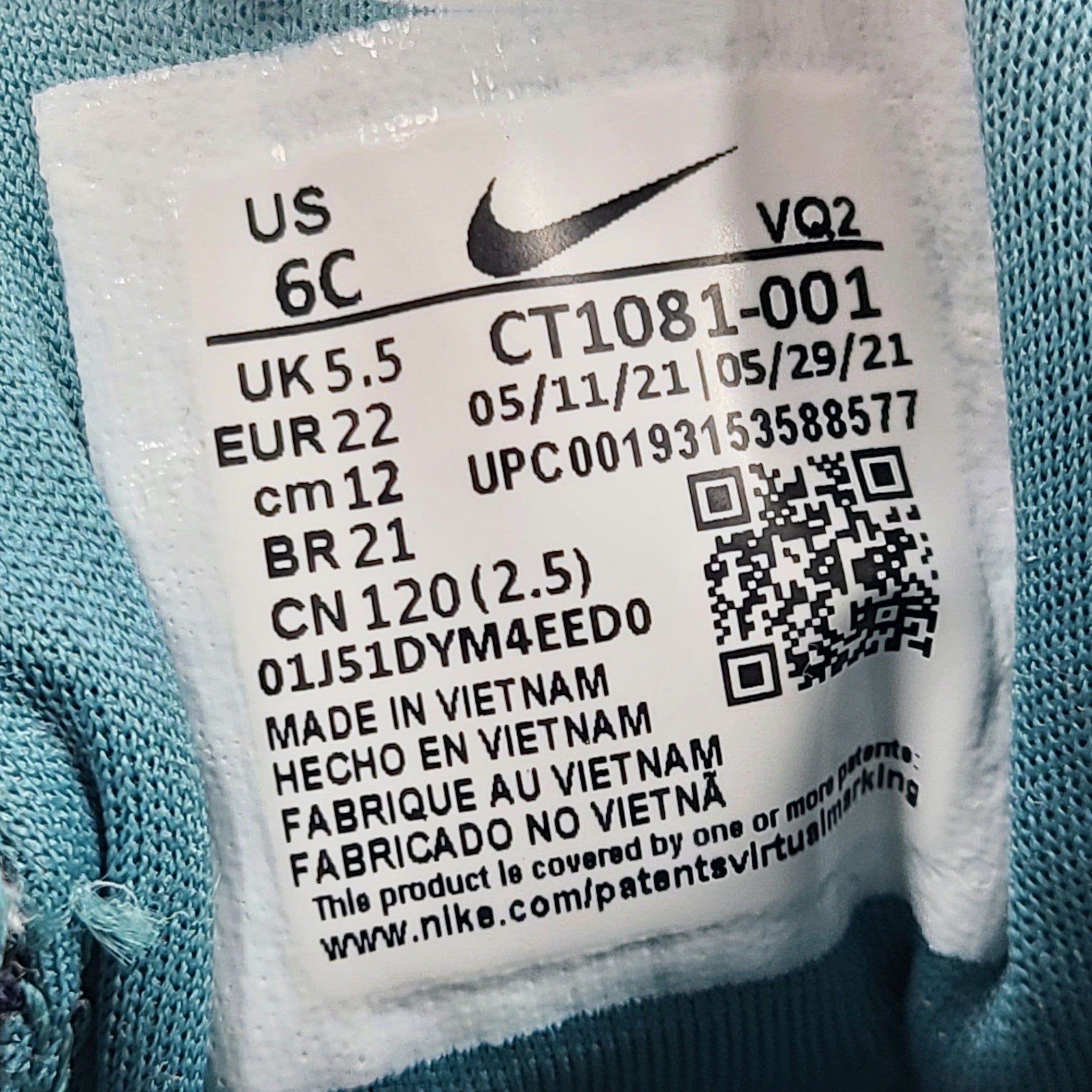 Nike Kids' Toddler Star Runner 2 Sneakers Blue CT1081-001 Size 6C