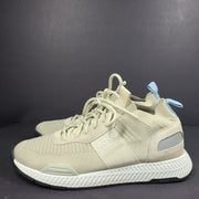 Hugo Boss Men's Titanium Running Shoes Sock Leather Sneakers 50470596 Beige US 7