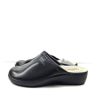 Fly Flot Men's Mules Leather Clogs Anti Shock Anatomic Light Comfort Black Sz 11