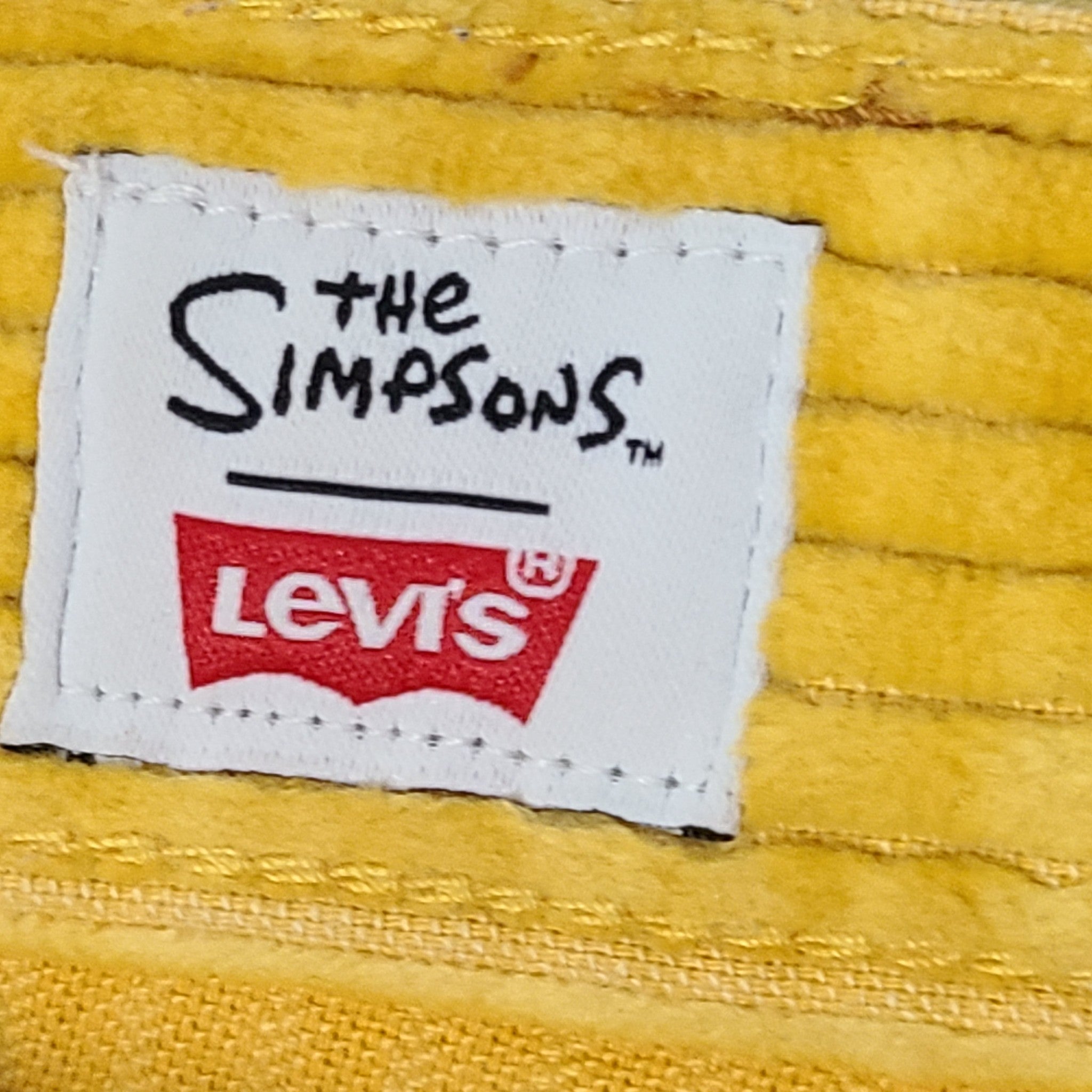 Levi's Women's The Simpsons™ X High Loose Corduroy Jeans Cotton Yellow Sz 26