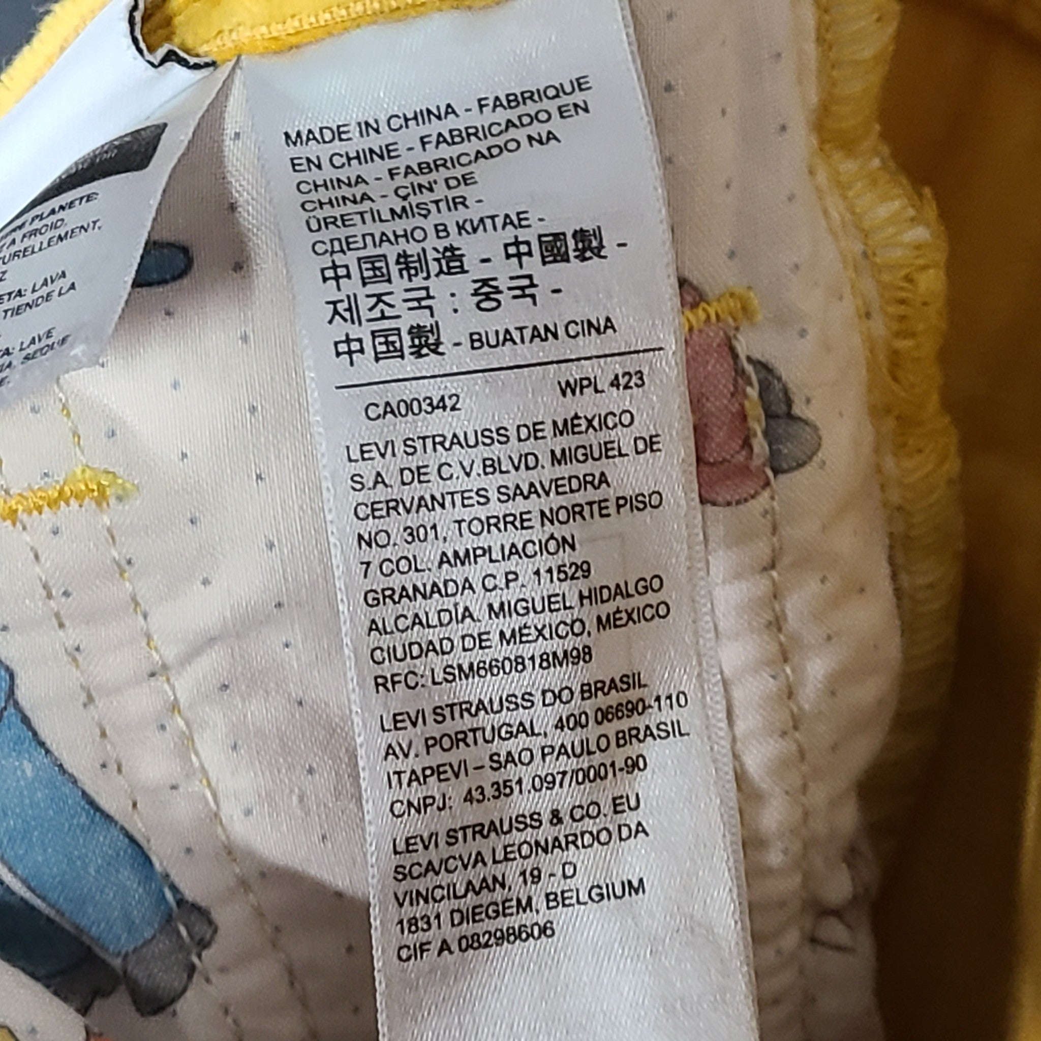 Levi's Women's The Simpsons™ X High Loose Corduroy Jeans Cotton Yellow Sz 26