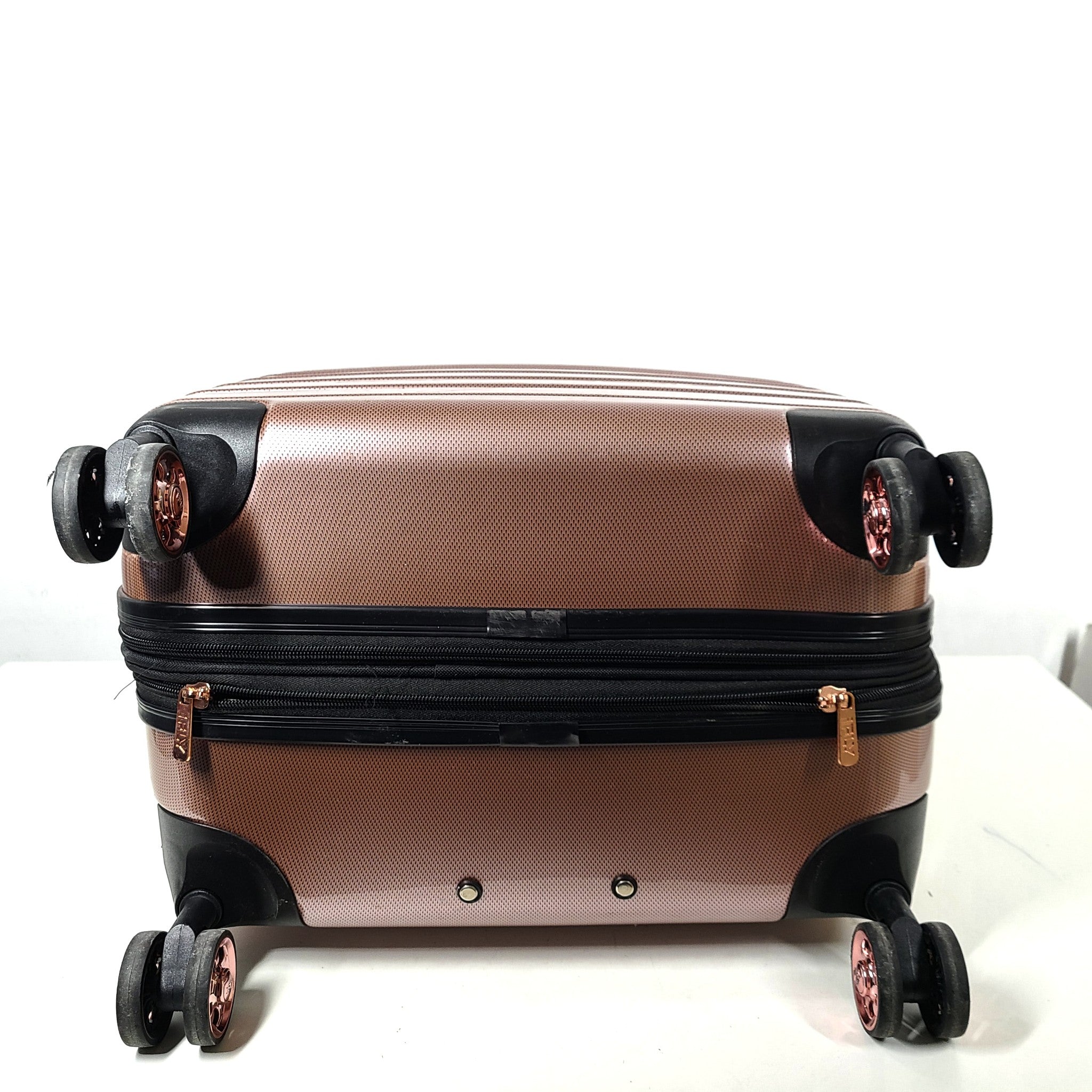 iFly 26" Spinner Hardside Fibertech Expandable Luggage Rose Gold