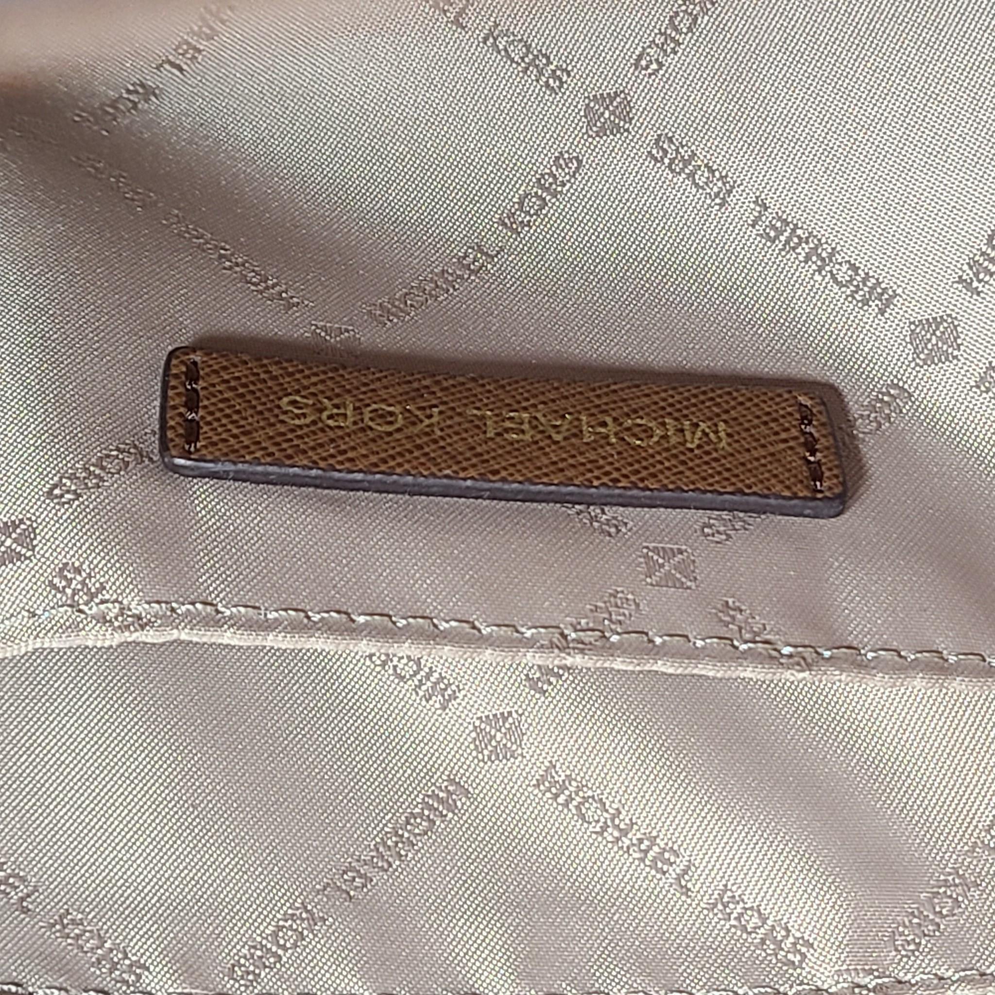 Michael Kors Saffiano Leather Jet Set Large Chain Shoulder Bag 35T5GTVT3L Tan