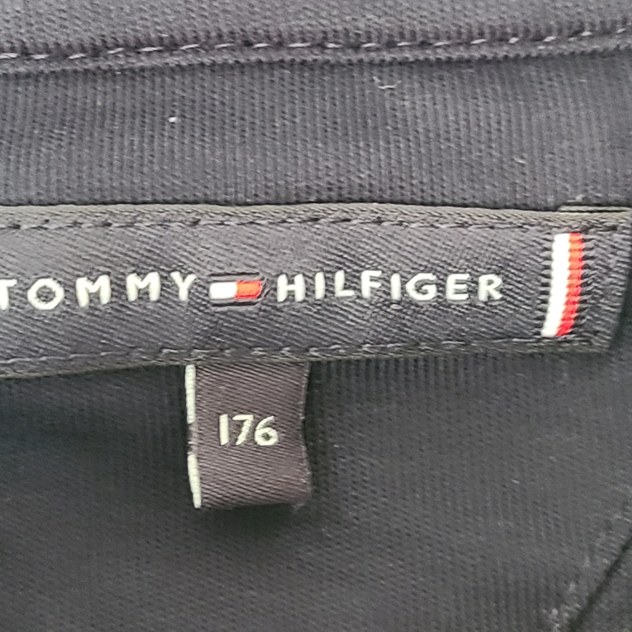Tommy Hilfiger Youth Teen Signature Tape Short Sleeve T-Shirt Navy Blue Sz 16 Y