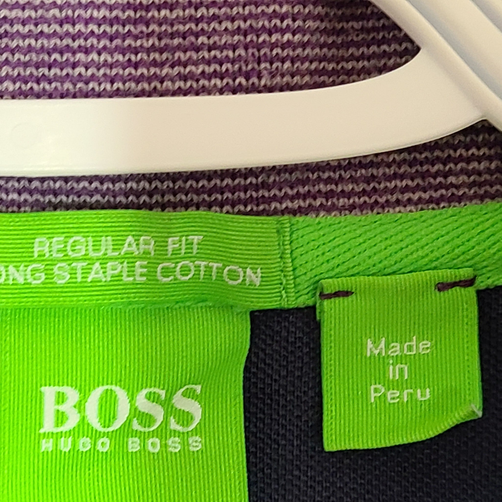 Hugo Boss Men's Paddos Regular Fit Stretch Polo Shirt Purple Sz XL