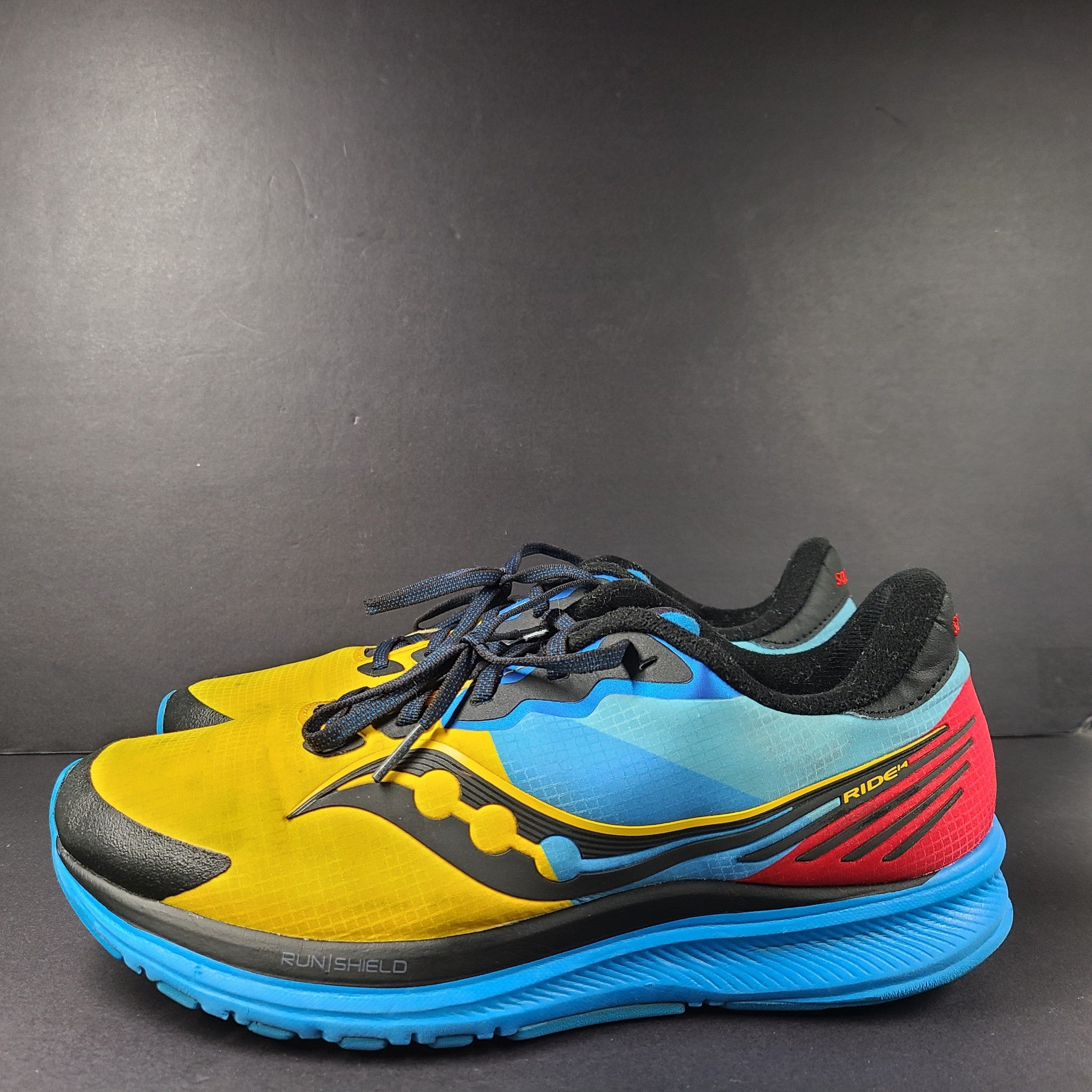 Saucony Men's Ride 14 Runshield Running Shoes Sneakers Solar Chill S20652-1 10