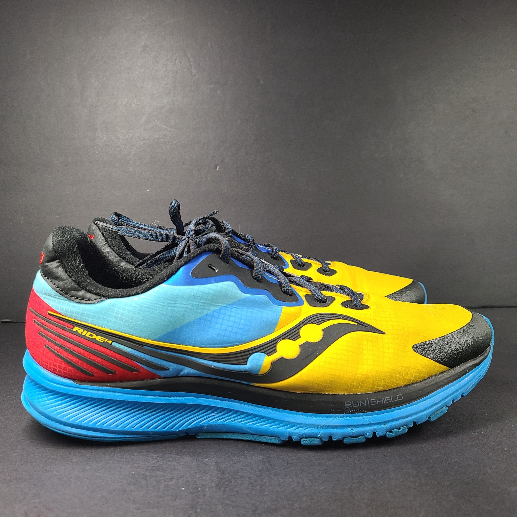 Saucony Men's Ride 14 Runshield Running Shoes Sneakers Solar Chill S20652-1 10