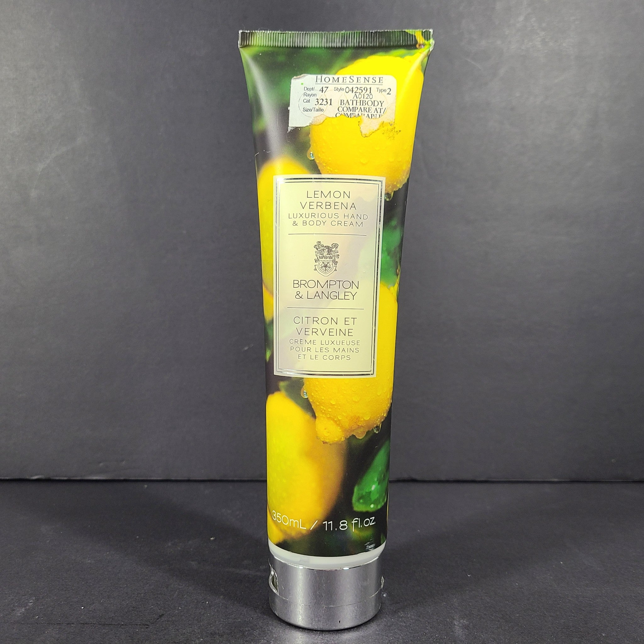 Brampton & Langley Luxurious Hand & Body Cream Lemon Verbena 11.8 fl.oz. NWOB