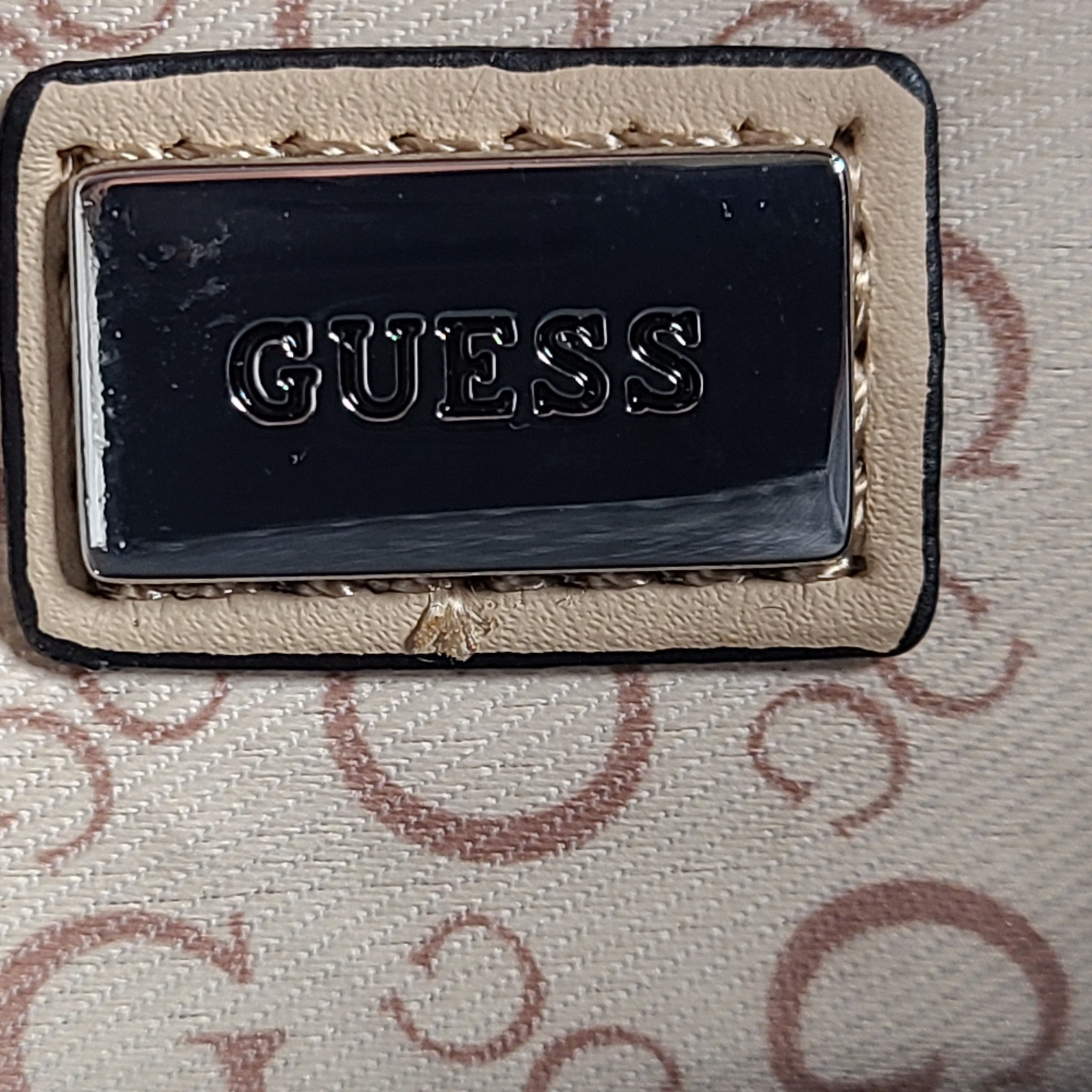 GUESS Women's Monogram Large Bag Shoulder Straps Shoulderbag SV846107 Gray NWOT