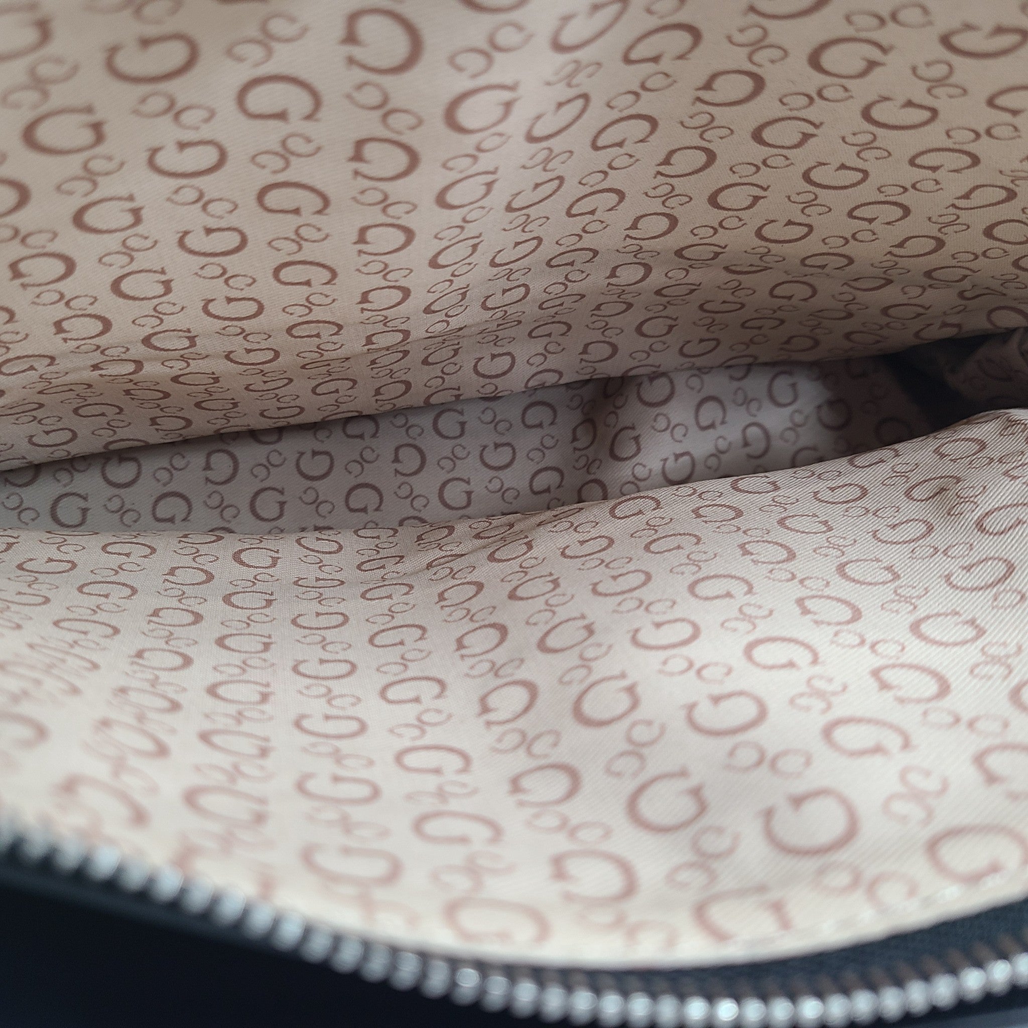 GUESS Women's Monogram Large Bag Shoulder Straps Shoulderbag SV846107 Gray NWOT