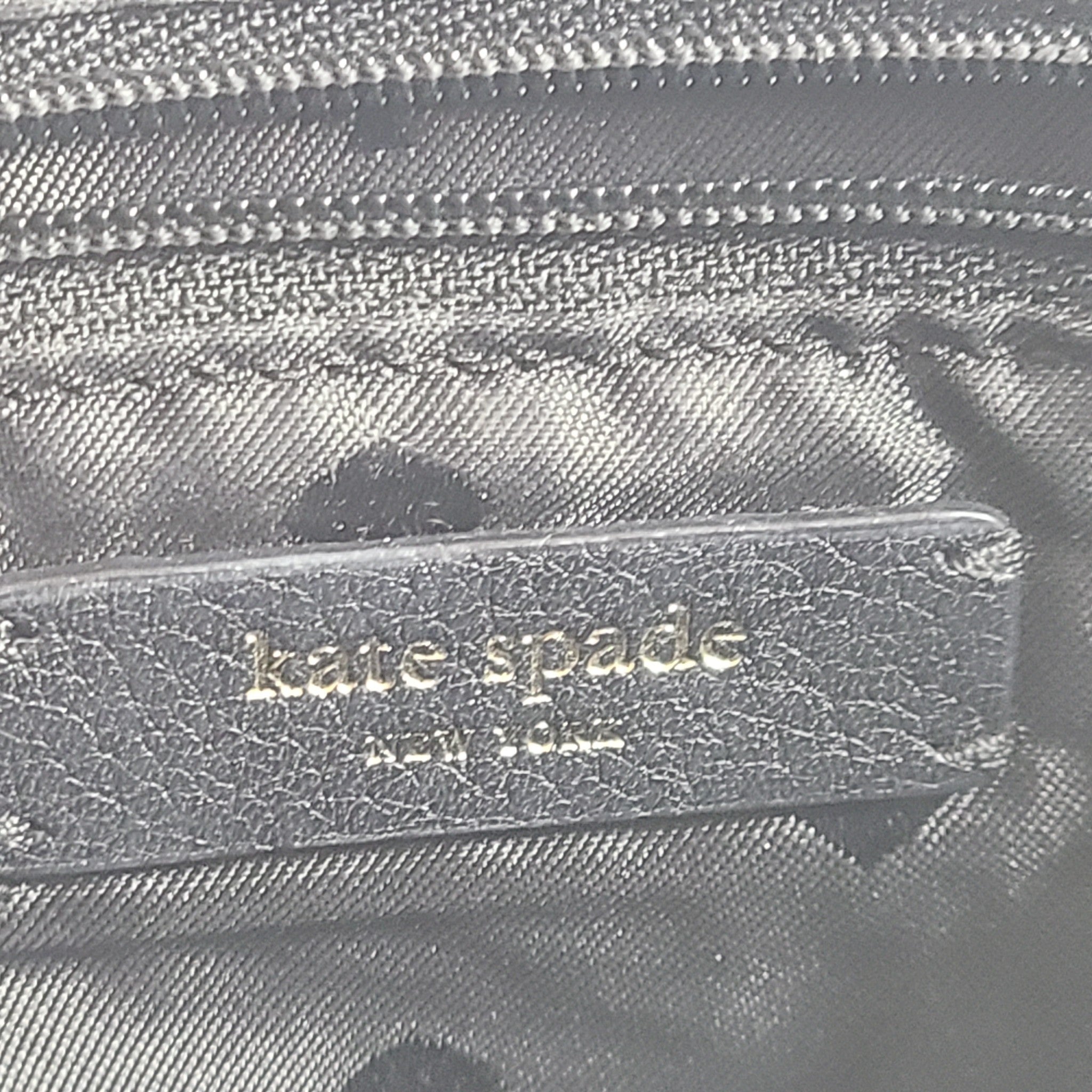 Kate Spade Naomi Crossbody Bag Black Pebbled Leather w/ Tassel WKRU5781