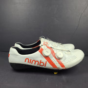 Nimbl Ultimate Pro Men's Road Cycling Shoes White Red Maple Leaf  Sz 11 READ
