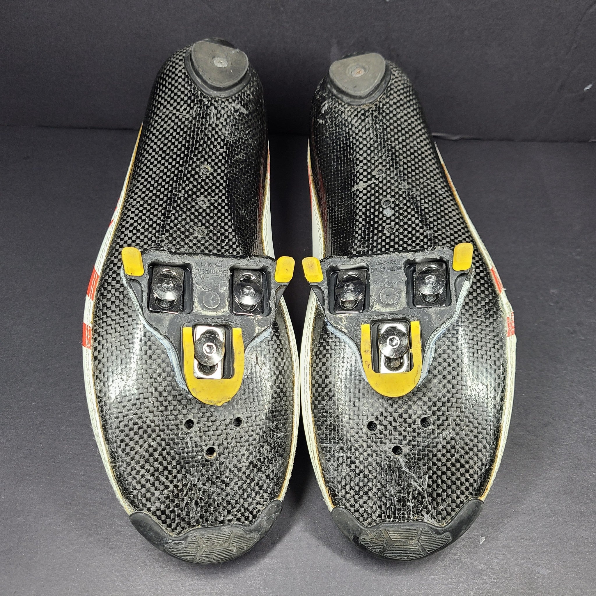 Nimbl Ultimate Pro Men's Road Cycling Shoes White Red Maple Leaf  Sz 11 READ