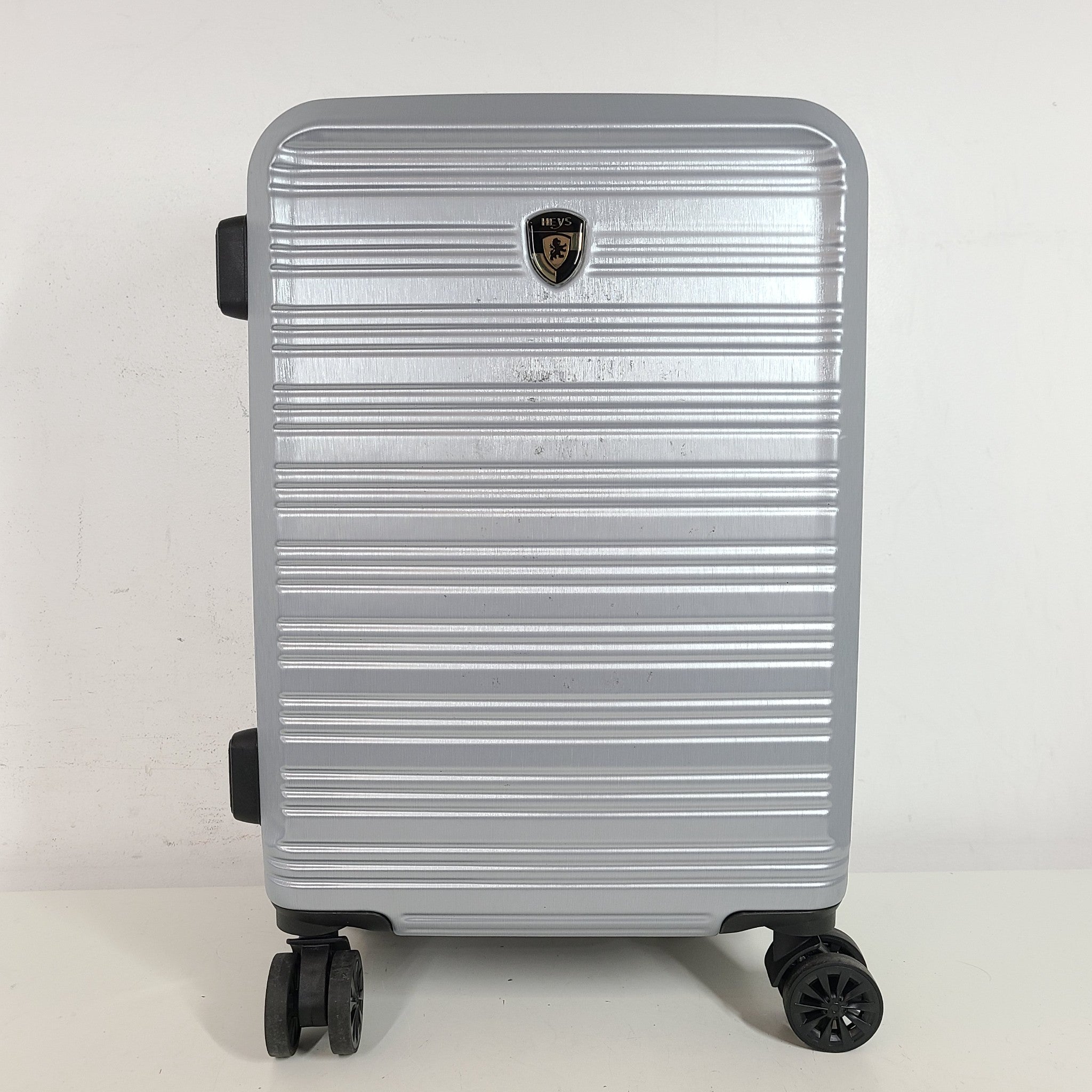 3 Pc Set Heys 21"/ 26"/ 29" Spinner Luggage Hardside Expandable TSA Lock Silver