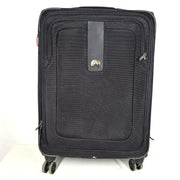Delsey 27" Spinner Luggage Lightweight Soft Case Expandable Multi Pockets Black