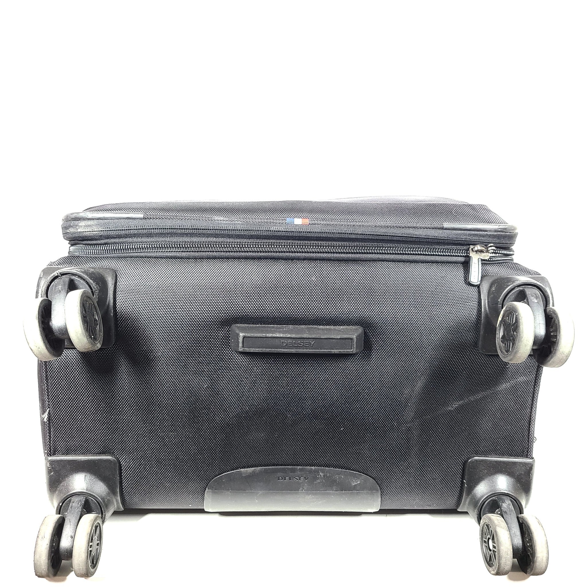 Delsey 27" Spinner Luggage Lightweight Soft Case Expandable Multi Pockets Black