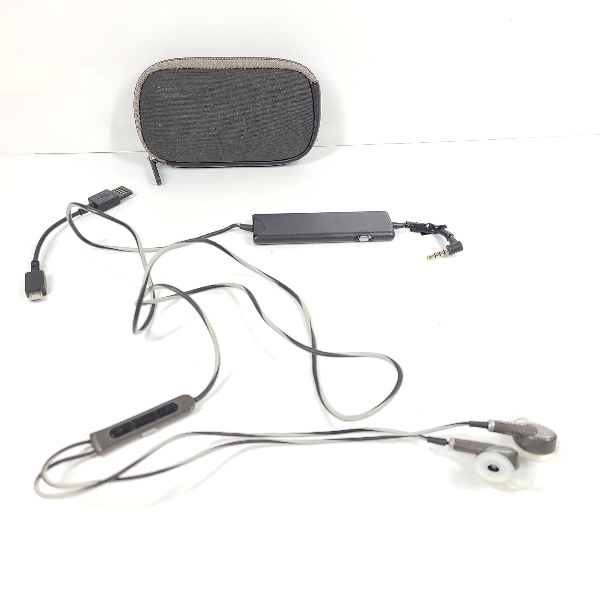 Bose QC20i QuietComfort 20i Apple Noise-Cancelling Earbuds QC20i - Gray/Brown V1
