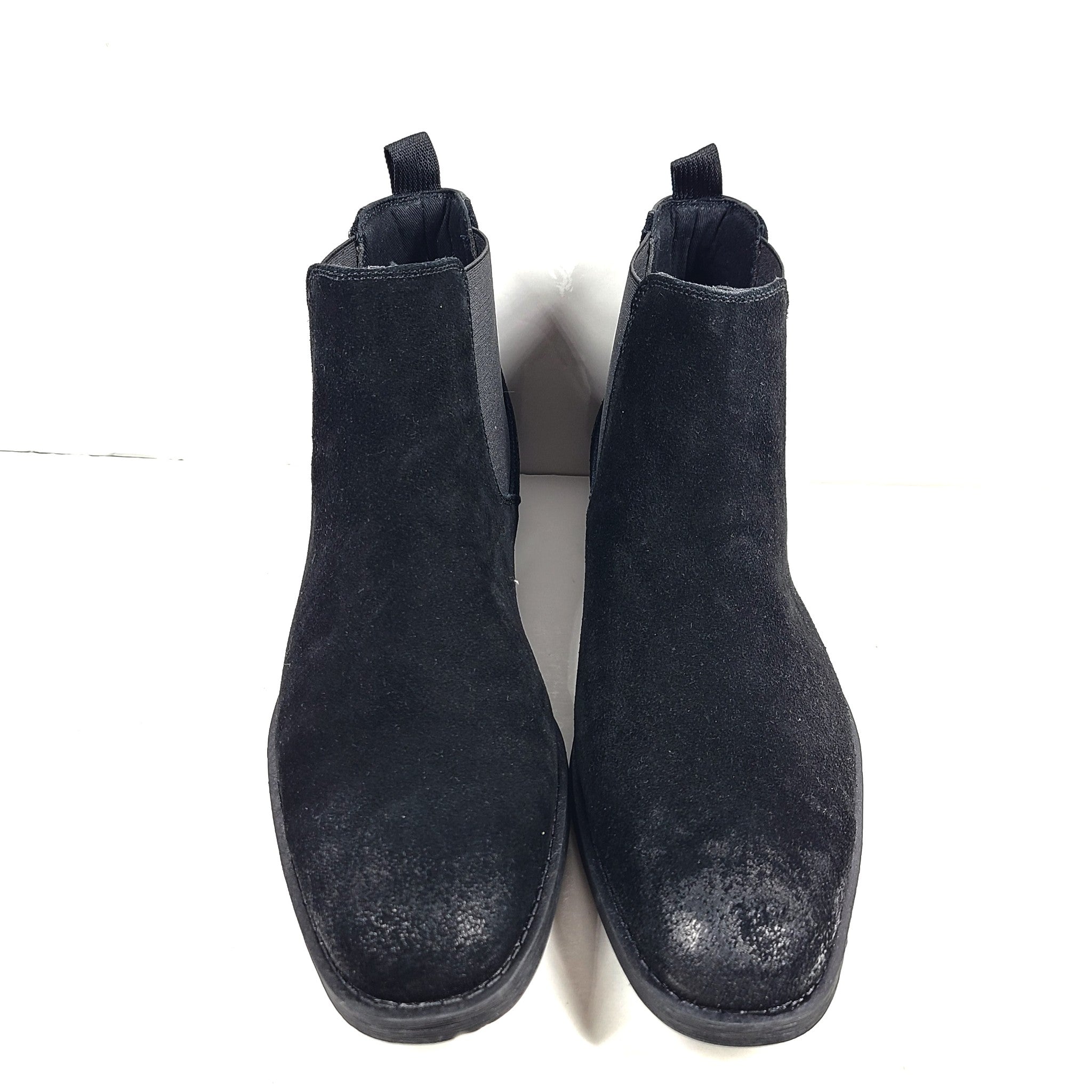 Aldo Men's Brodyx Chelsea Boot Suede Leather Ankle Boots Black US 10