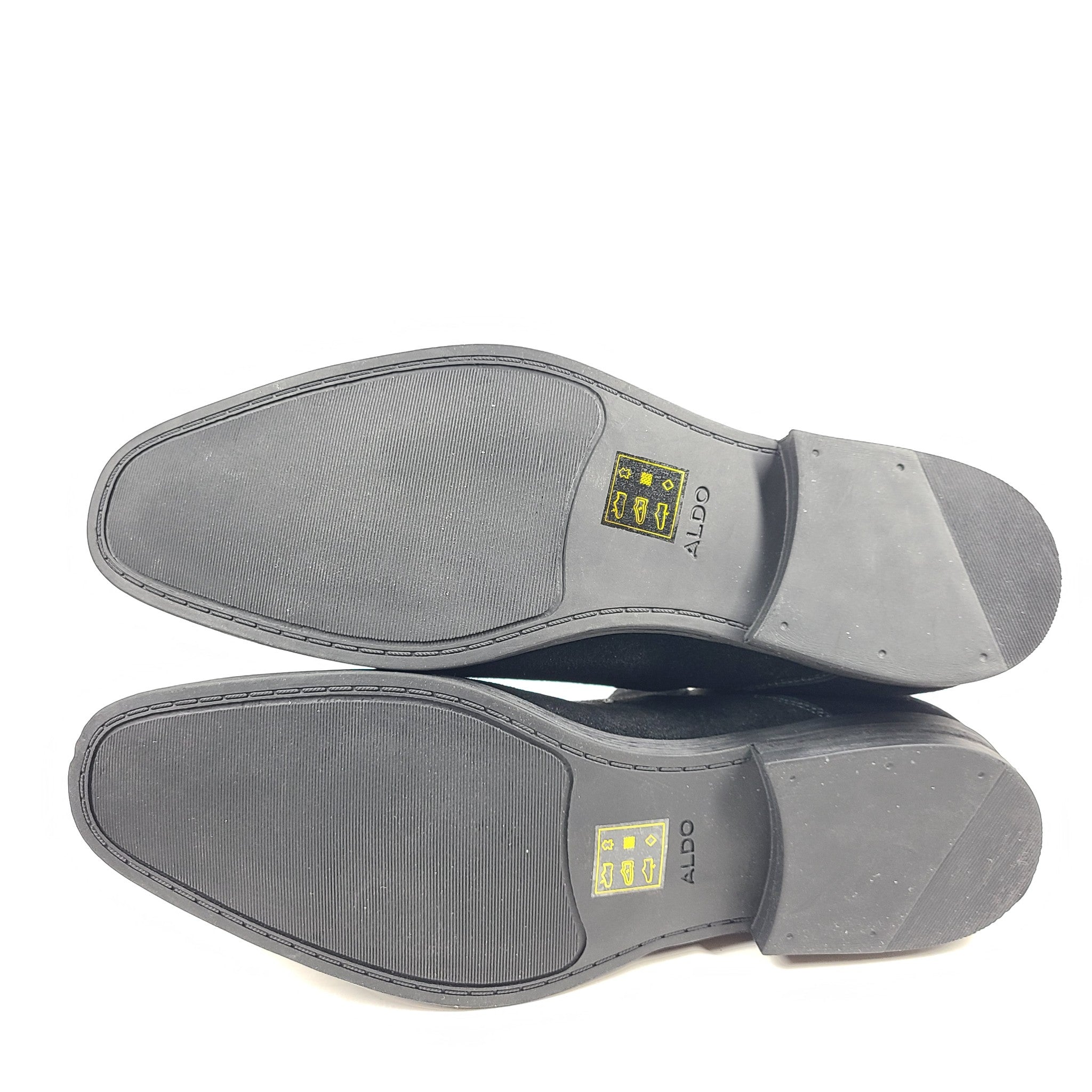 Aldo Men's Brodyx Chelsea Boot Suede Leather Ankle Boots Black US 10