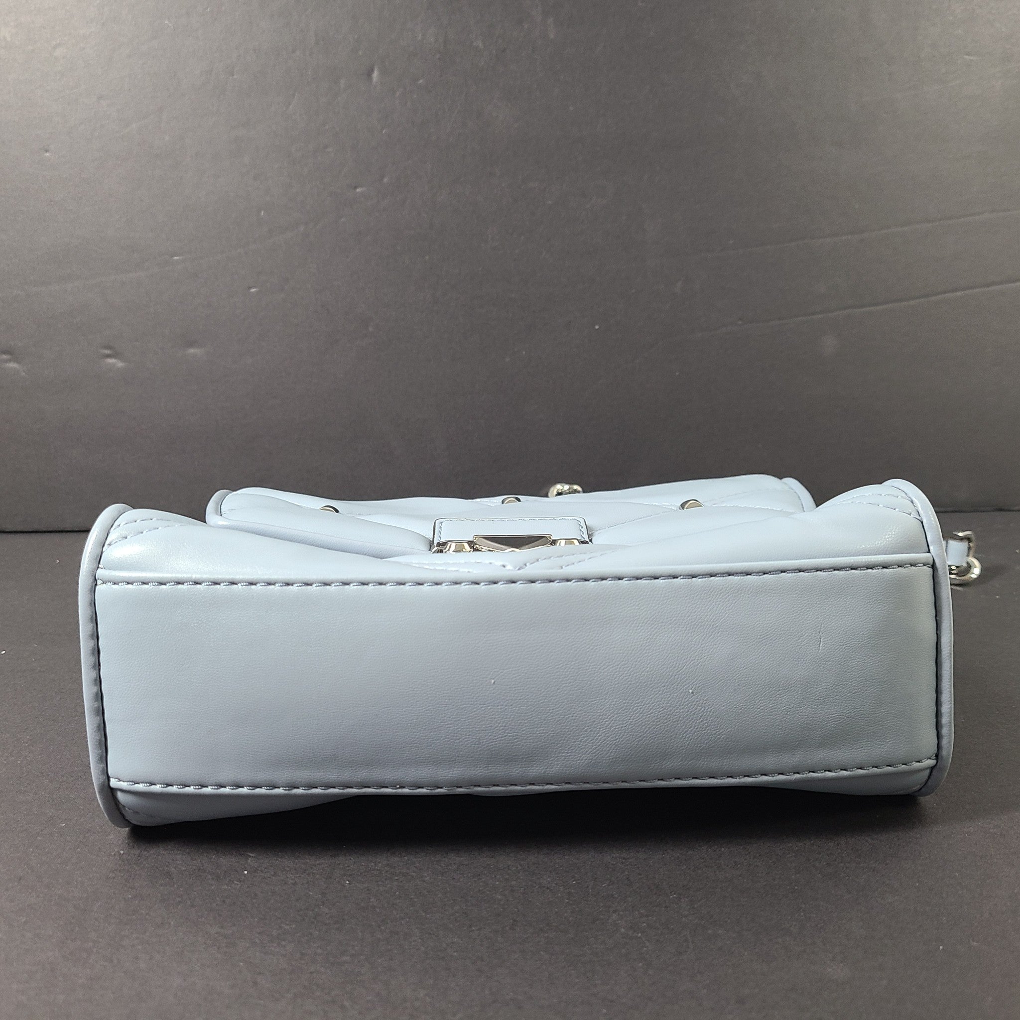 Michael Kors Serena Medium Flap Convertible Shoulder Crossbody Bag Pale Blue