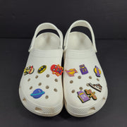 Crocs Men's Classic Clogs Slides With Jibbitz Loafers Sandals White Sz M 11