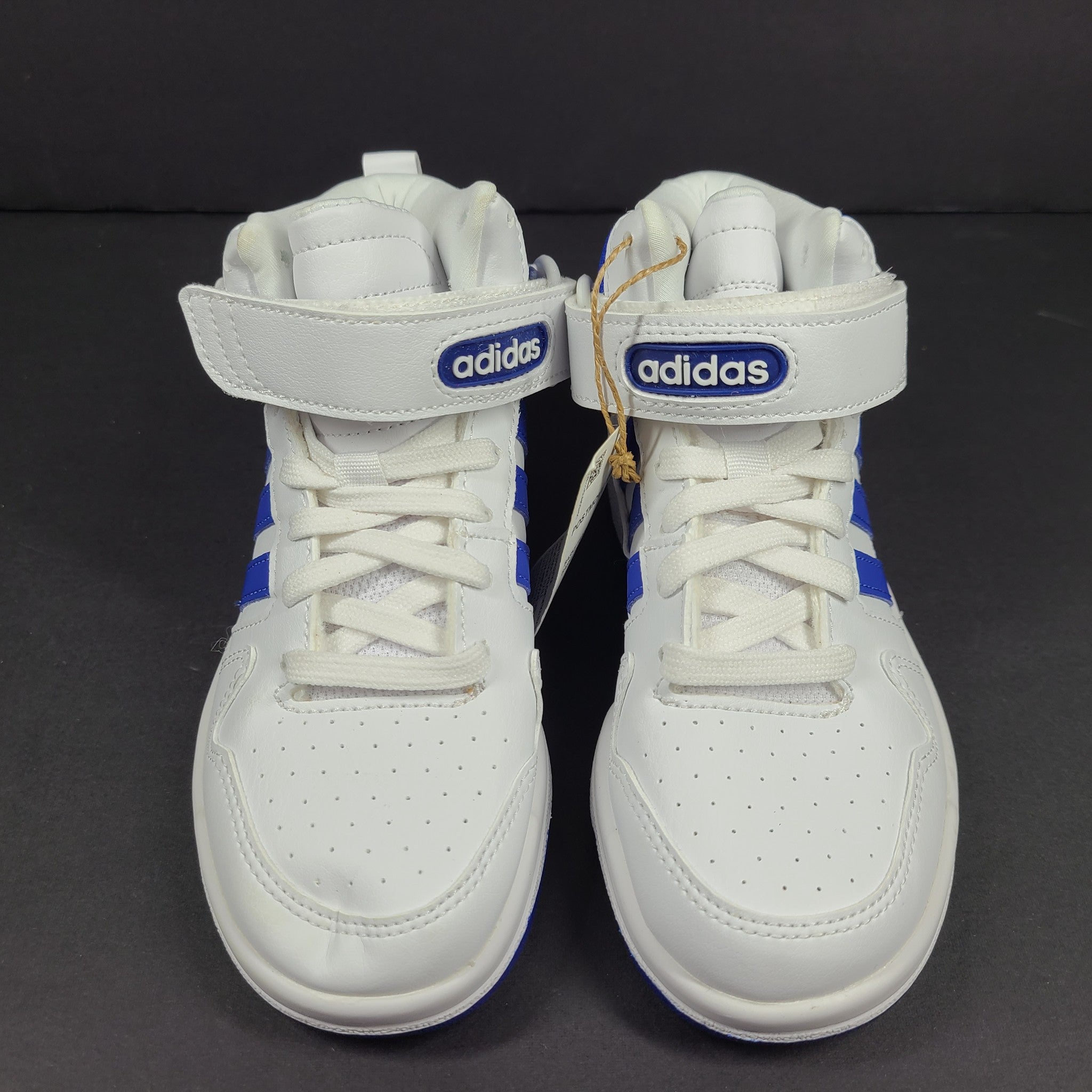 Adidas Kids' Postmove Mid K GW0456 Sneakers Shoes Cloud White Blue Sz 12K