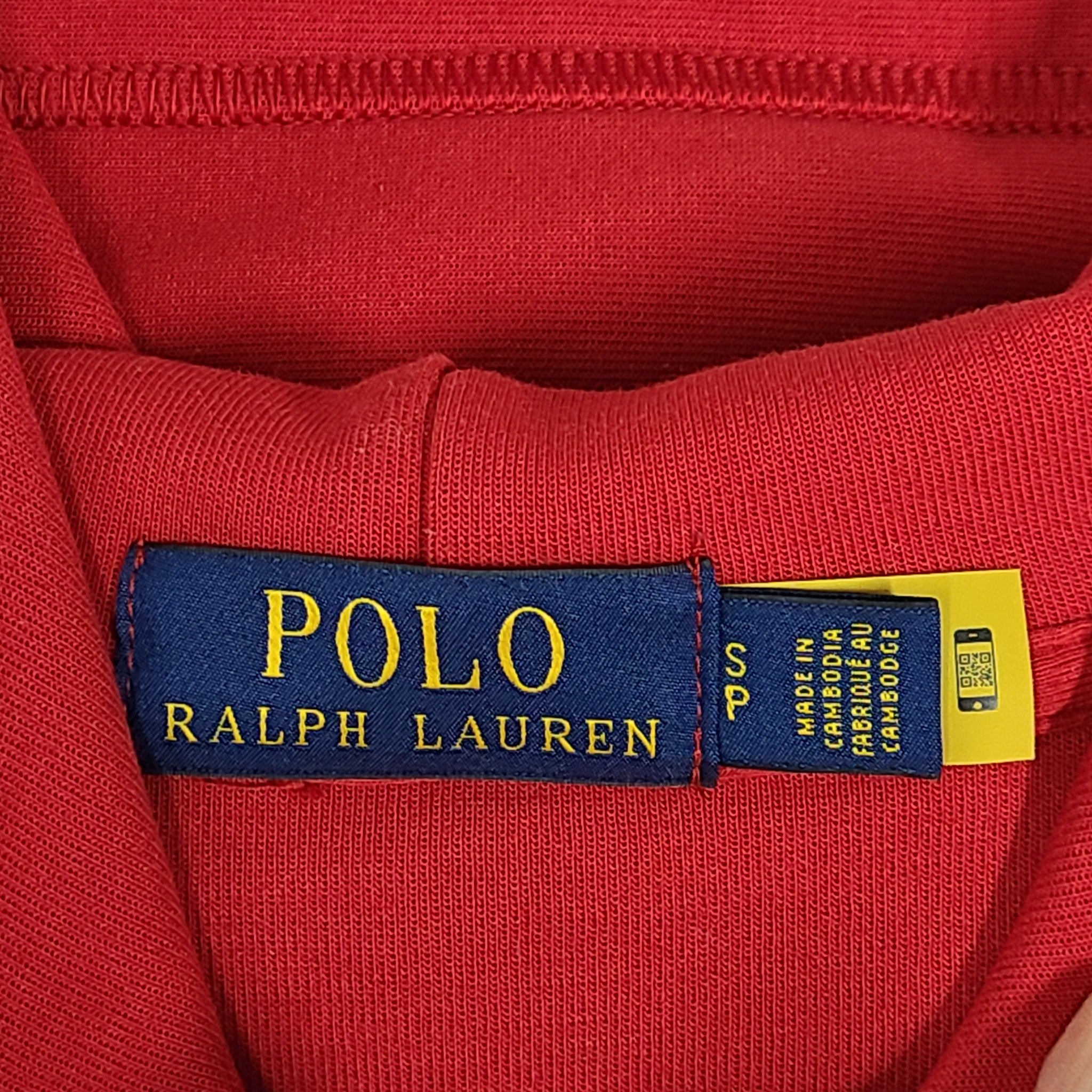 Polo Ralph Lauren Men's Reflect Big Pony Logo Hoodie Pullover Sweater Red Sz S