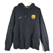 Nike Men's FC Barcelona Core Hoodie Pullover Sweatshirt 448816-010 Black Sz L