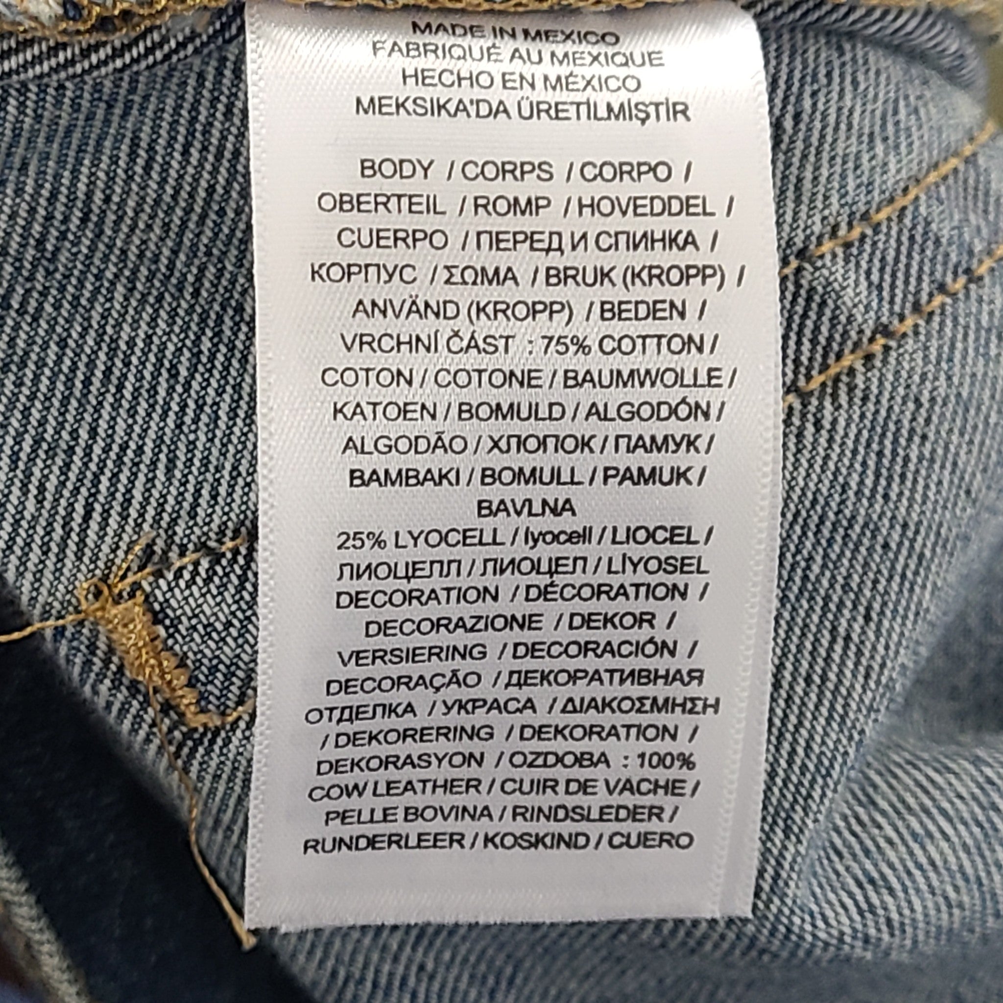Ralph Lauren LRL Women's Patchwork Relaxed Tapered Jeans Blue Sz 8