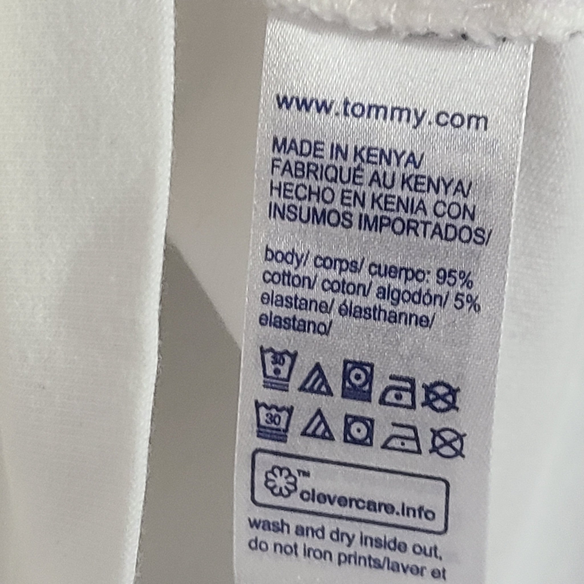 Tommy Hilfiger Men's Slim Fit Solid V-Neck T-Shirt 78J7087 Basic White Sz XXL