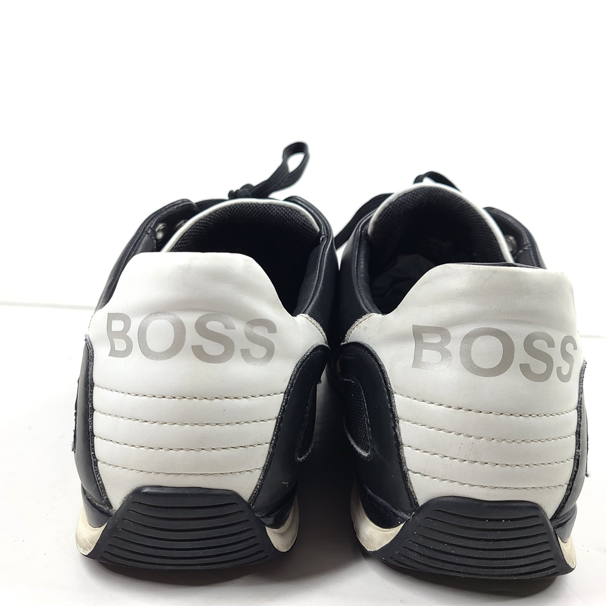 Hugo Boss Men's Saturn Low Top Sneakers Reflective Casual Black US 10