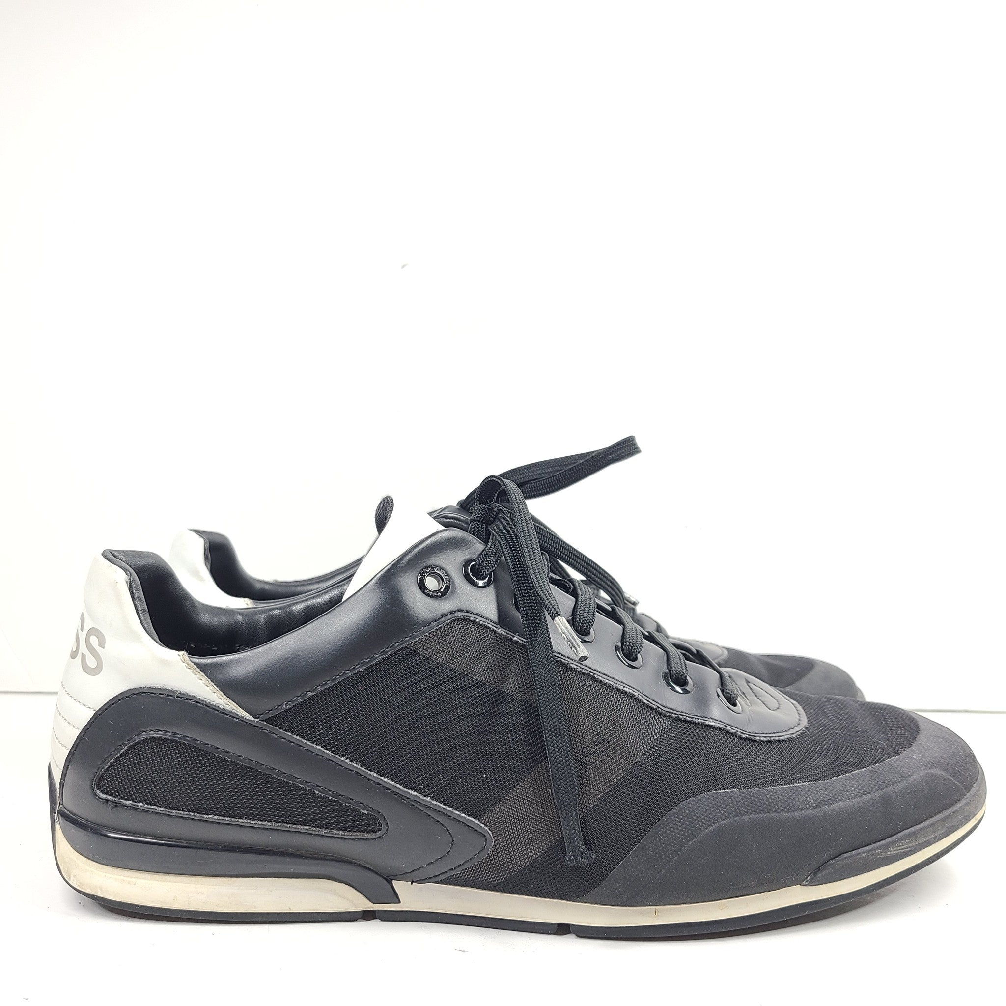 Hugo Boss Men's Saturn Low Top Sneakers Reflective Casual Black US 10