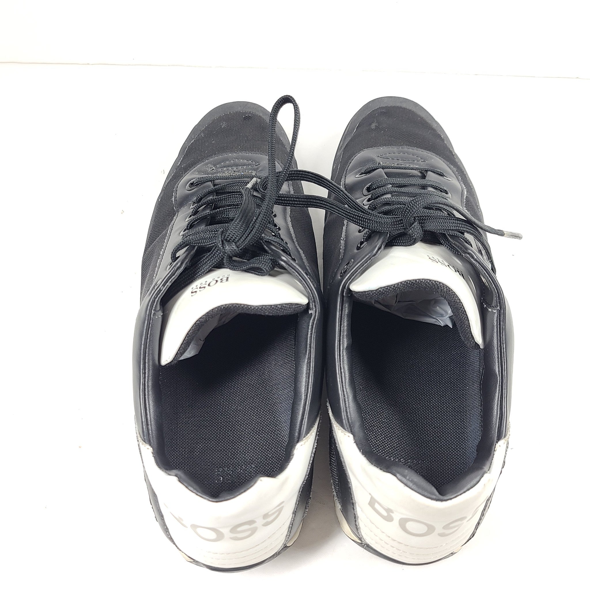 Hugo Boss Men's Saturn Low Top Sneakers Reflective Casual Black US 10