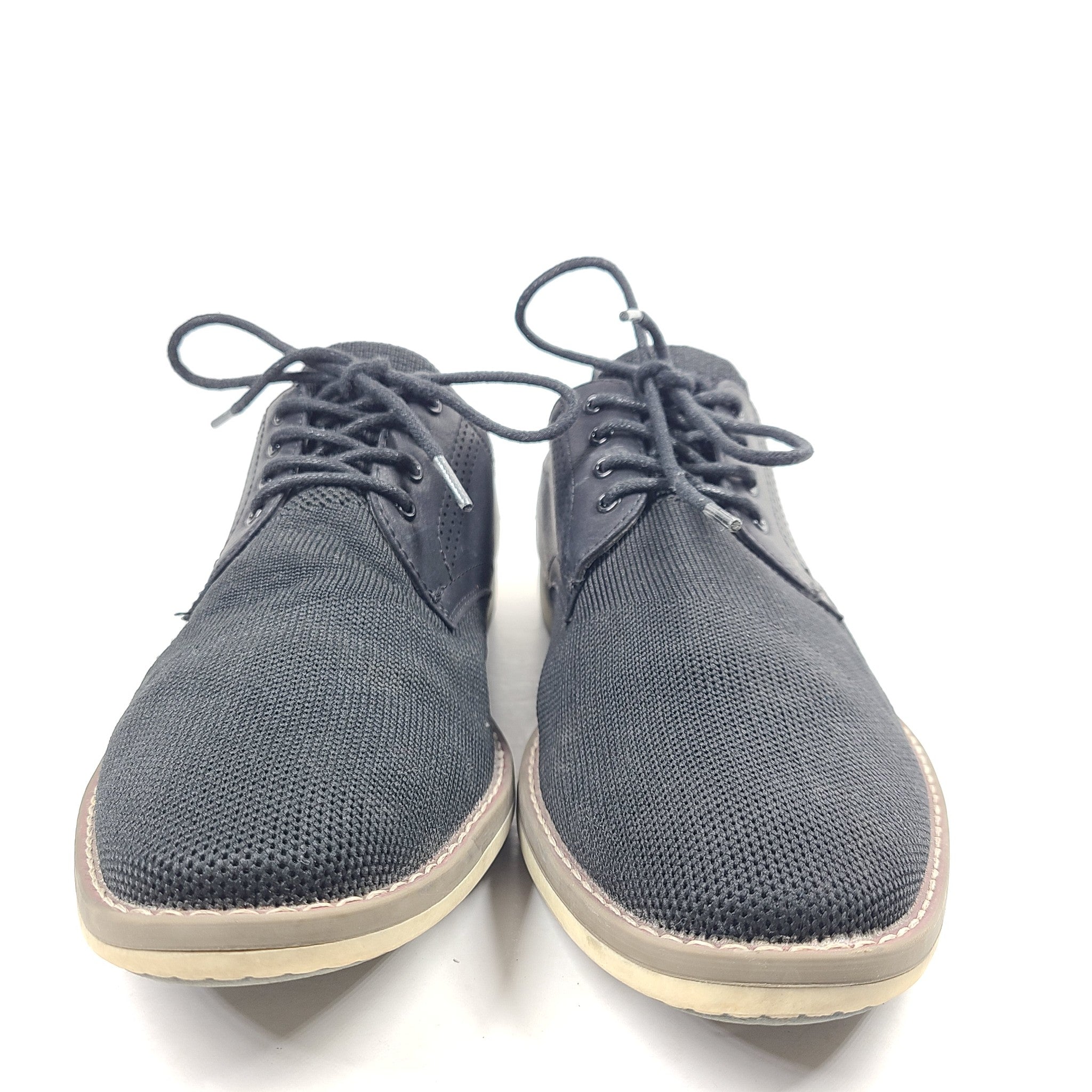 Steve Madden Men's Brawn Knit Casual Lace Up Oxford Shoes Black Sz 10