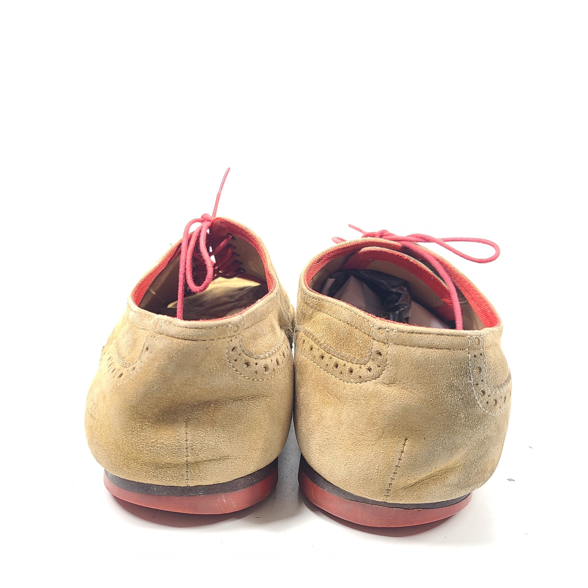 Hugo Boss Men's Suede Wingtip Dress Shoes Brogue Lace Up Oxford Sz 9