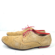 Hugo Boss Men's Suede Wingtip Dress Shoes Brogue Lace Up Oxford Sz 9