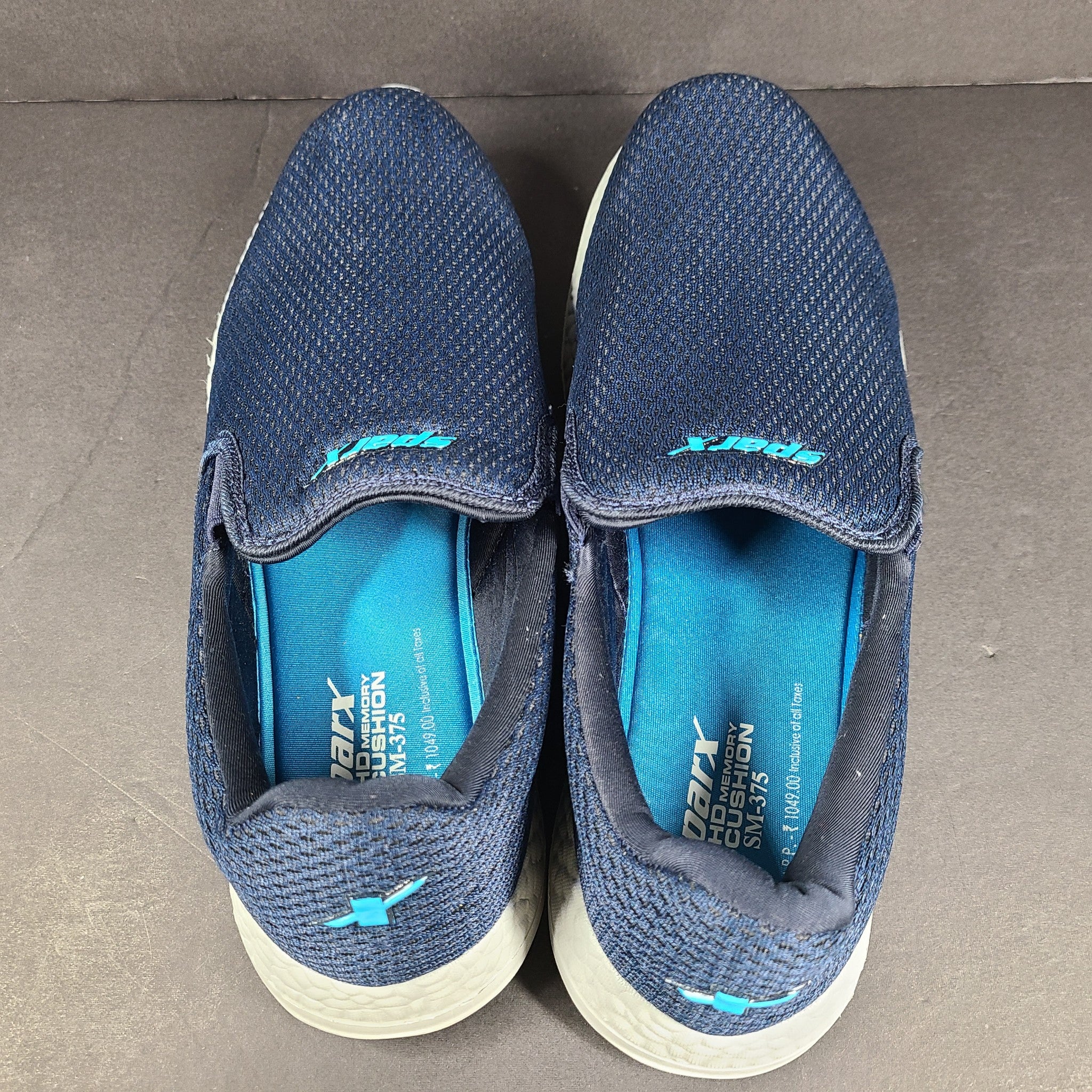 SPARX Men's SM-375 Walking Shoes Sneakers Flex Lightweight Memory Blue Sz 9.5