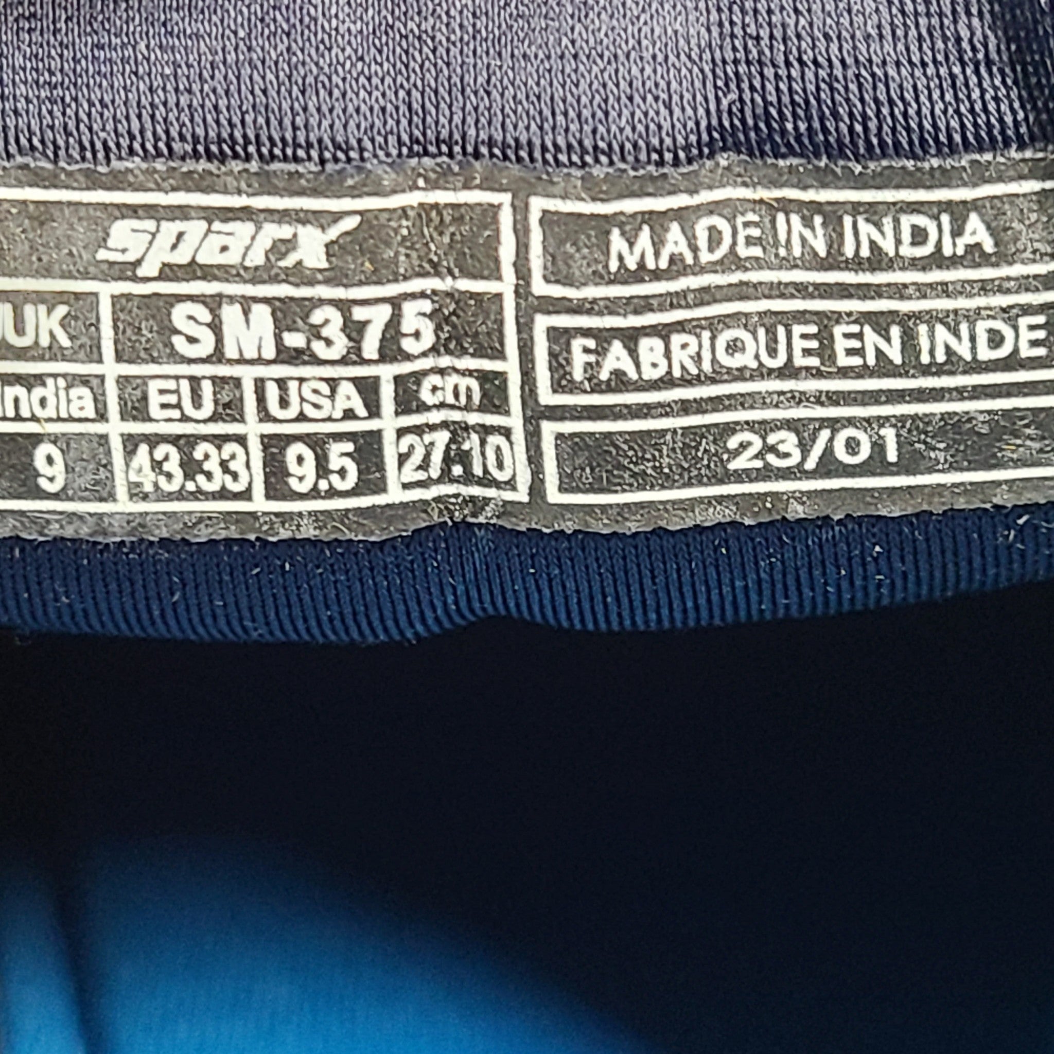 SPARX Men's SM-375 Walking Shoes Sneakers Flex Lightweight Memory Blue Sz 9.5