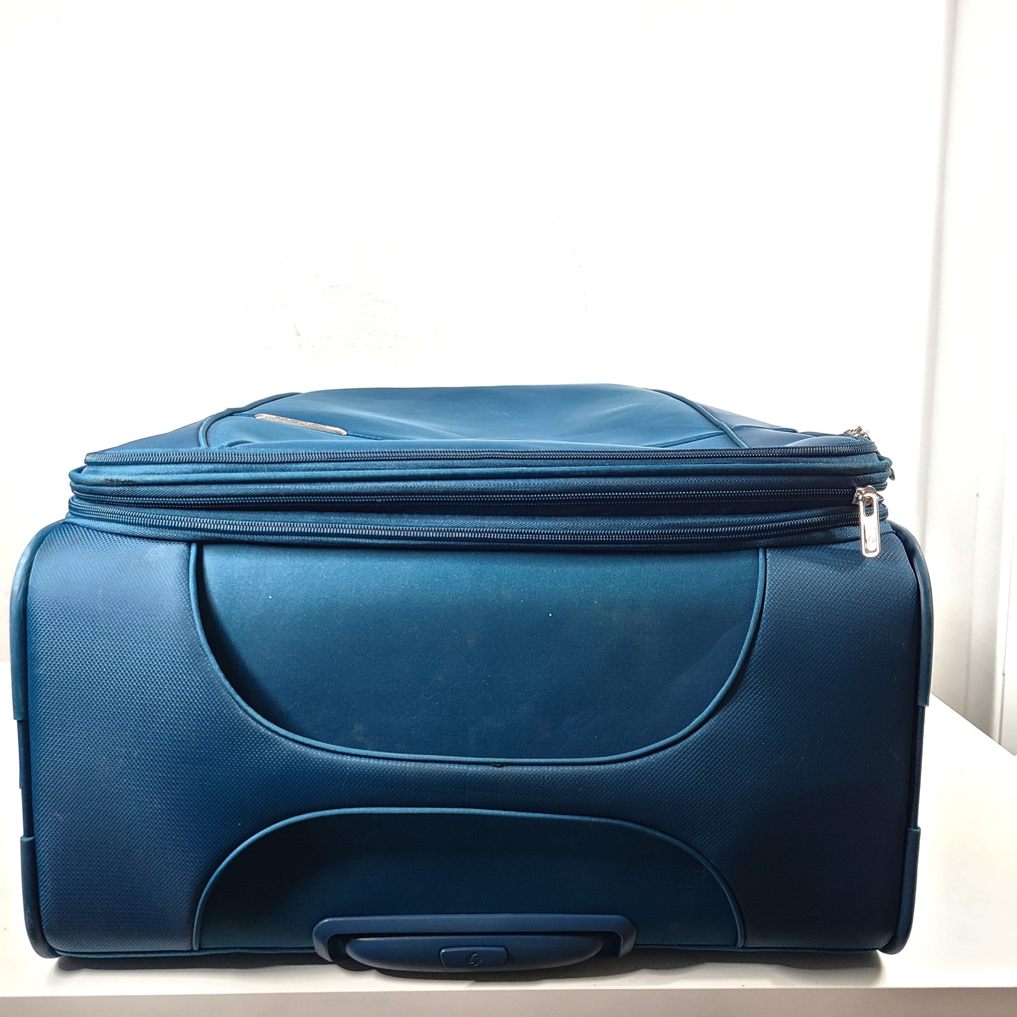 Samsonite 30" D'Lite Spinner Luggage Extra Large Softshell Expand Lock Turquoise