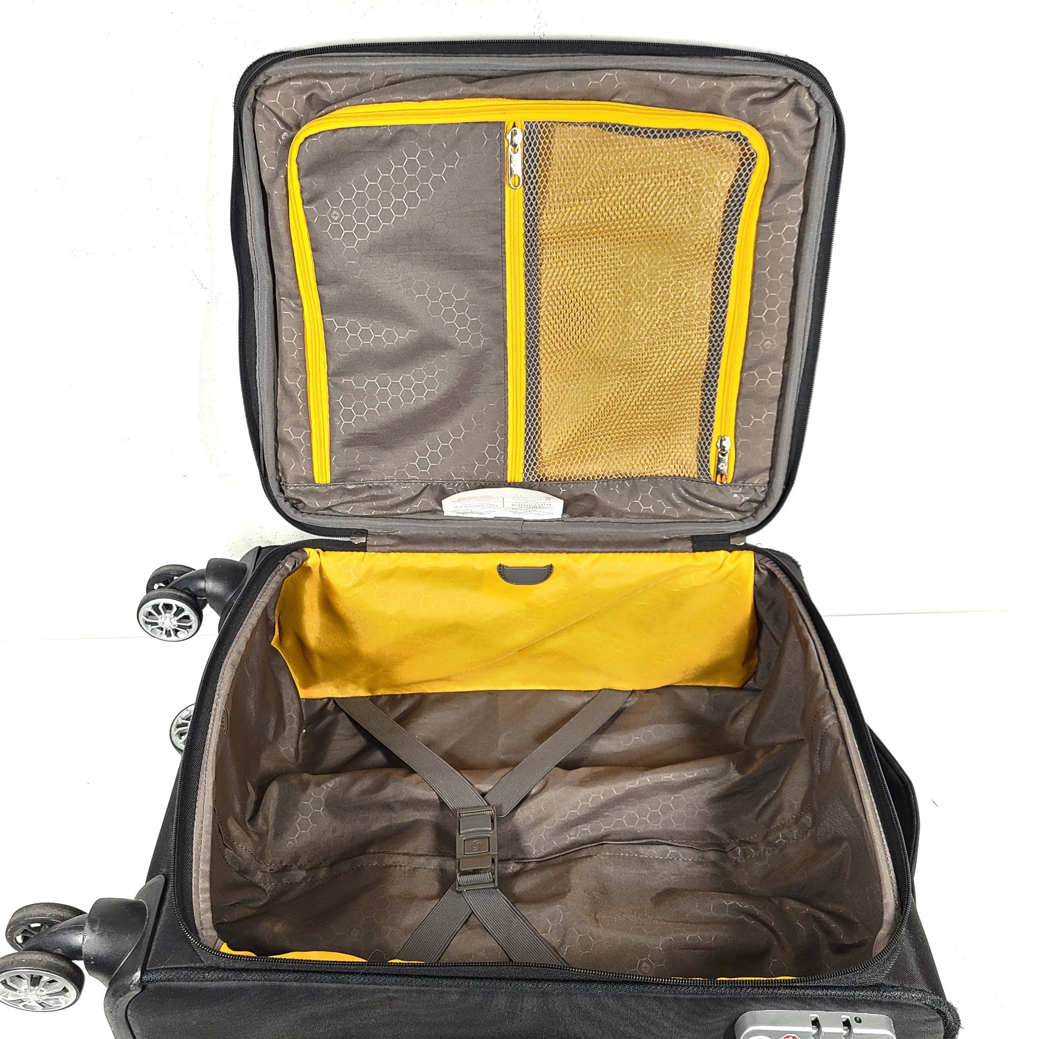 Samsonite 20" Bahia Spinner Carry On Cabin Softshell Luggage TSA Lock Black