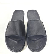 UGG Men's Seaside Slide 1117656 Leather Sandals EVA Footbed Black Sz 11