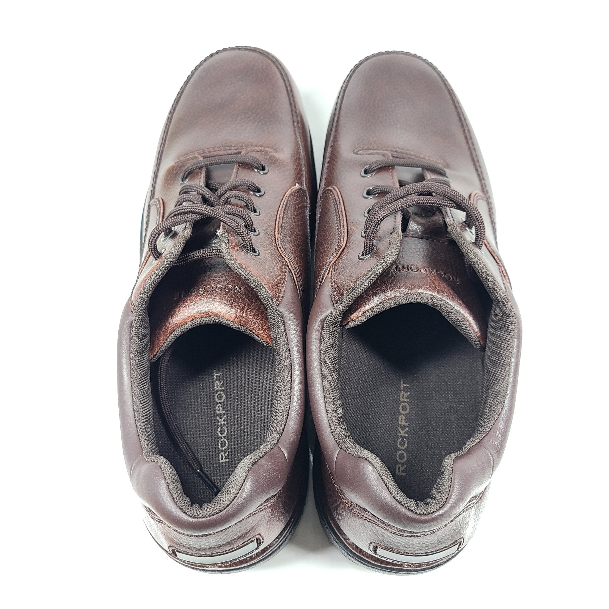 Rockport Men's Taylor Waterproof Cap Toe Shoes Leather Brown Tan CI1053 Sz 8