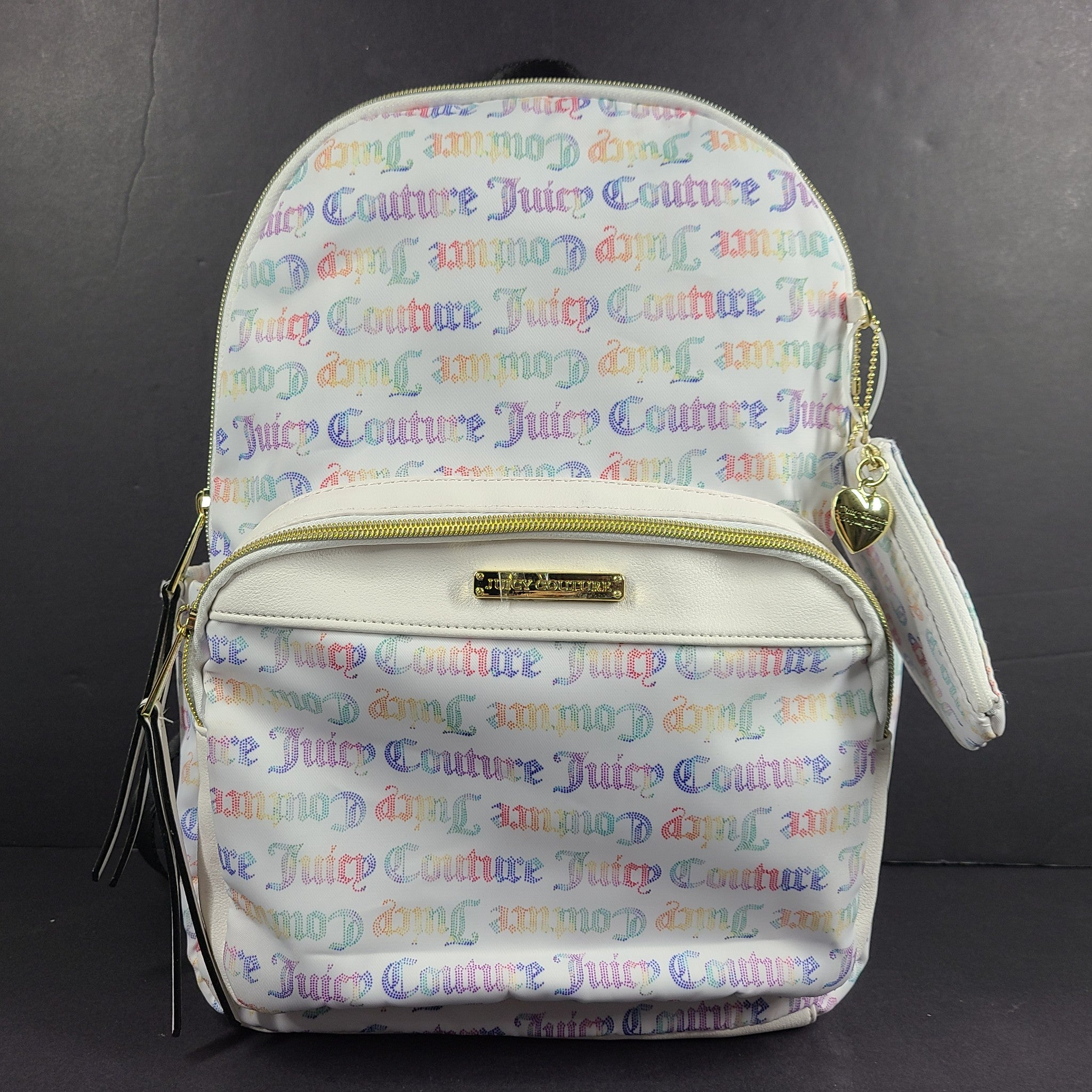 Juicy Couture Backpack Rainbow Logo with Coin Pouch