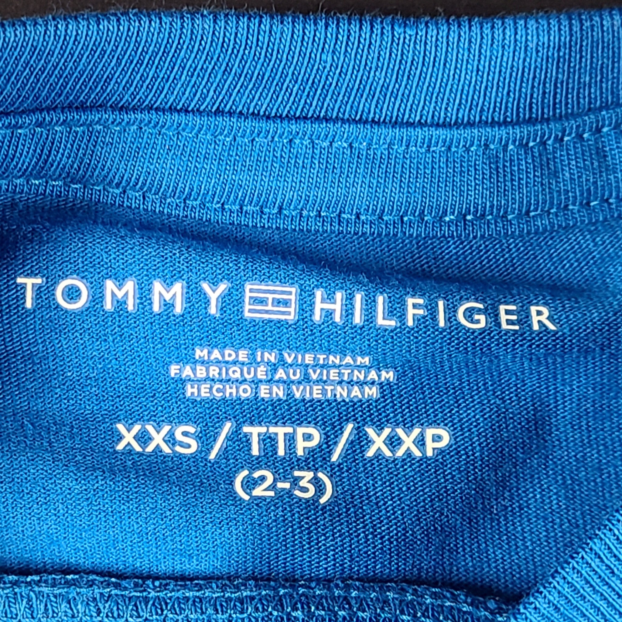 Tommy Hilfiger Kids' Toddler Logo T-Shirt Cotton Blue 71J3219 Sz. XXS (2-3) NWT