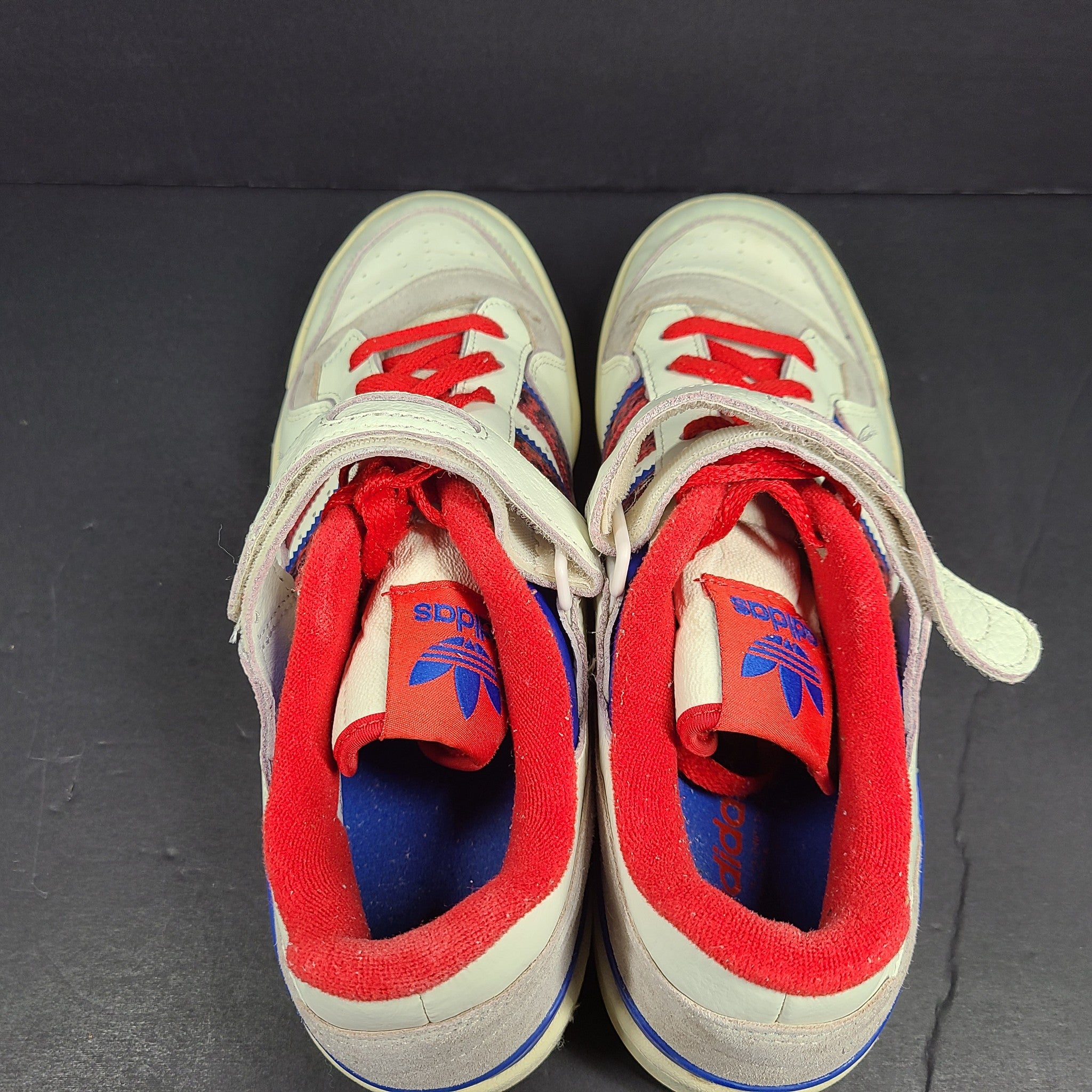 Adidas Men's Forum 84 Low Sneakers GV9606 White Red Blue Sz 11