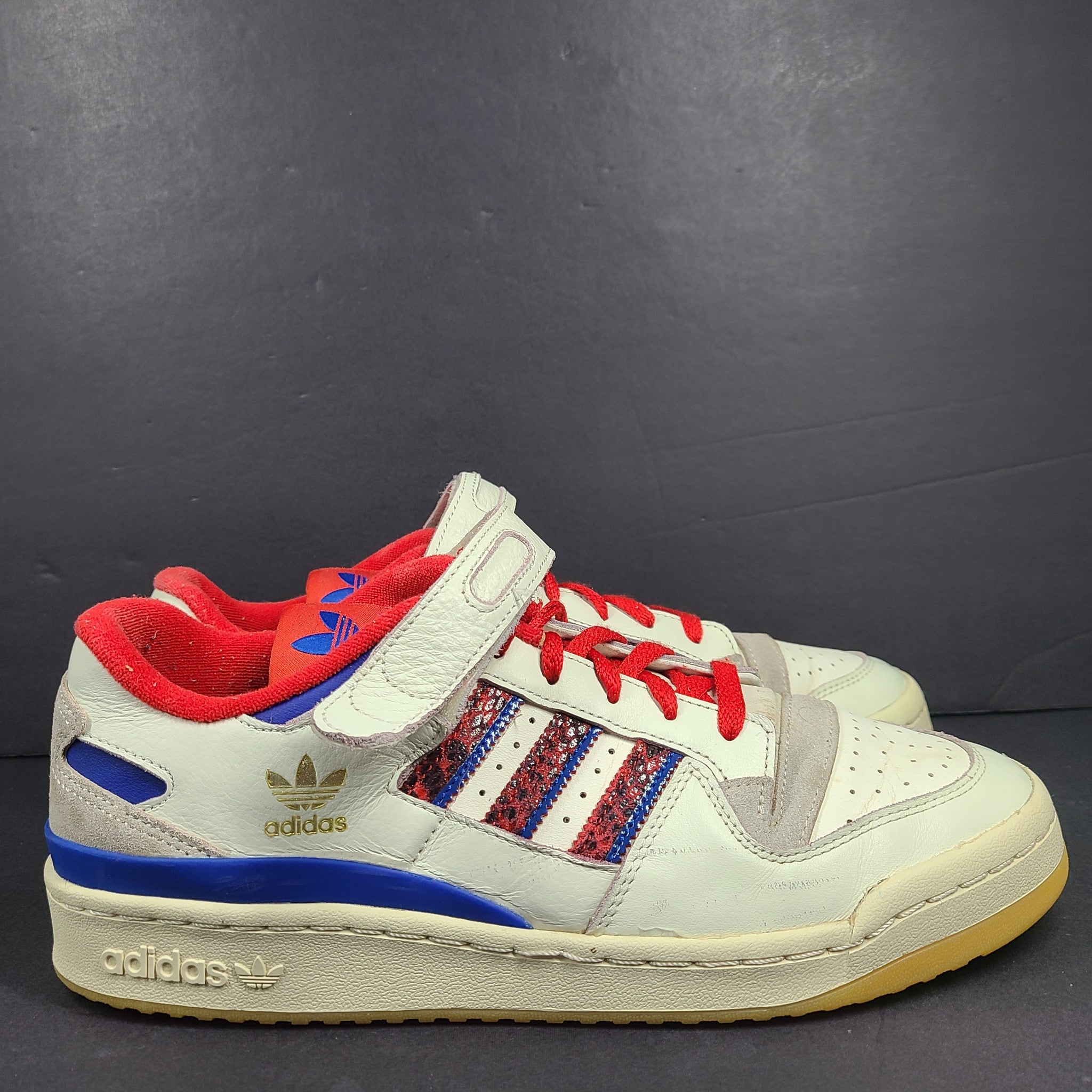 Adidas Men's Forum 84 Low Sneakers GV9606 White Red Blue Sz 11
