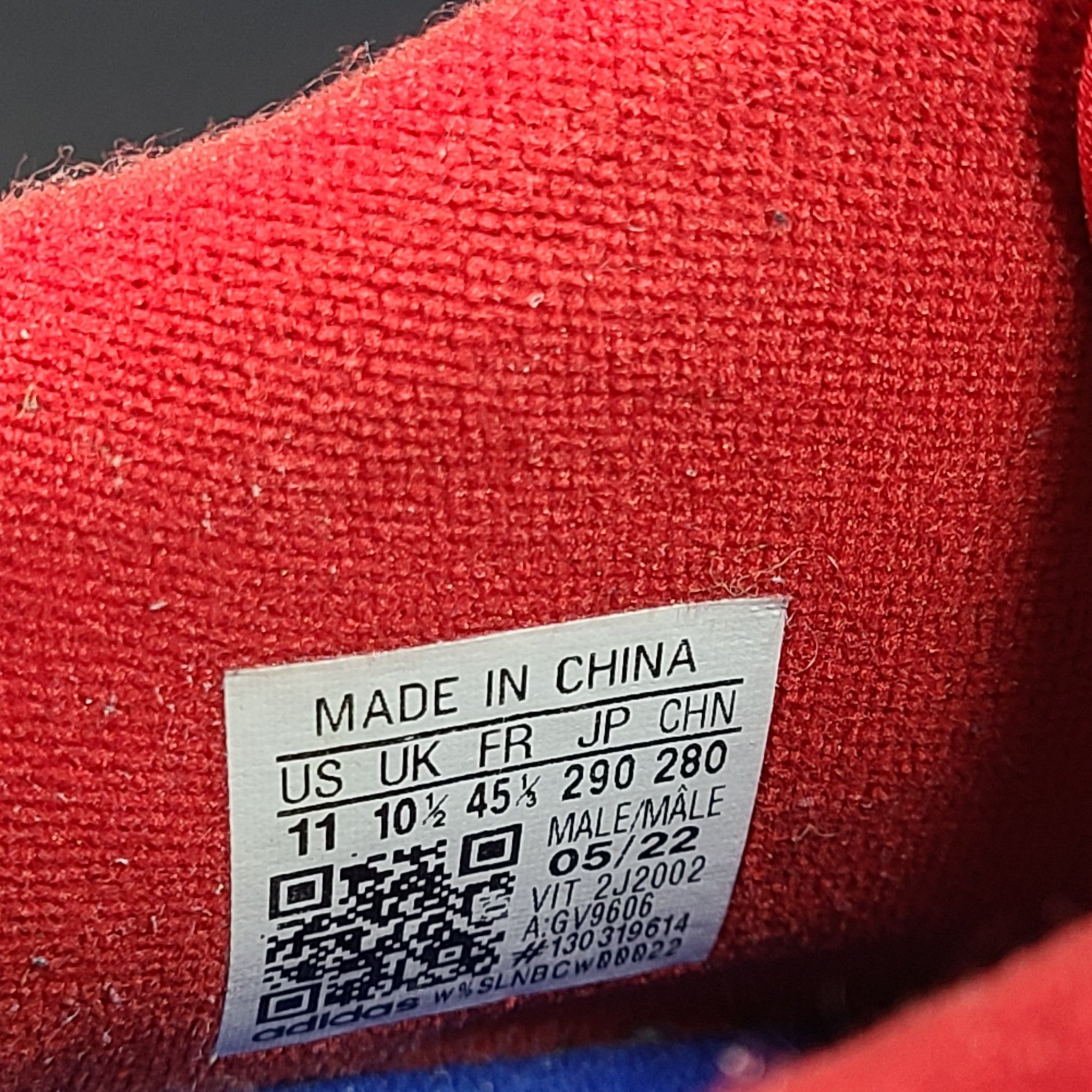 Adidas Men's Forum 84 Low Sneakers GV9606 White Red Blue Sz 11