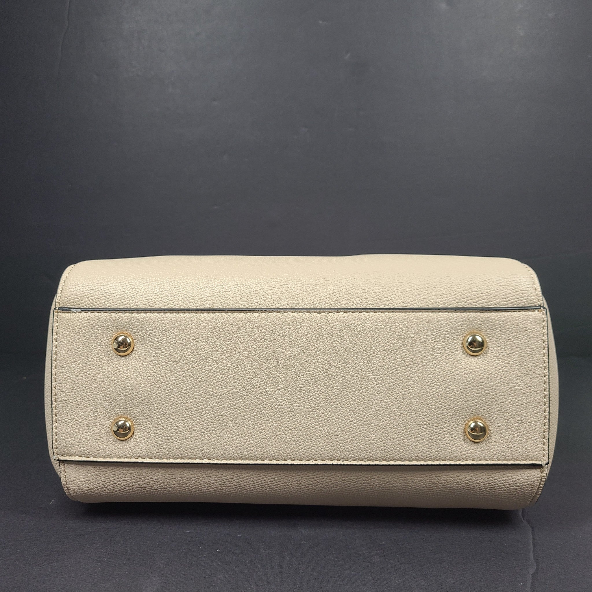 Dune London Drayyson Padlock Shoulder Crossbody Bag Faux Leather Ecru Cream