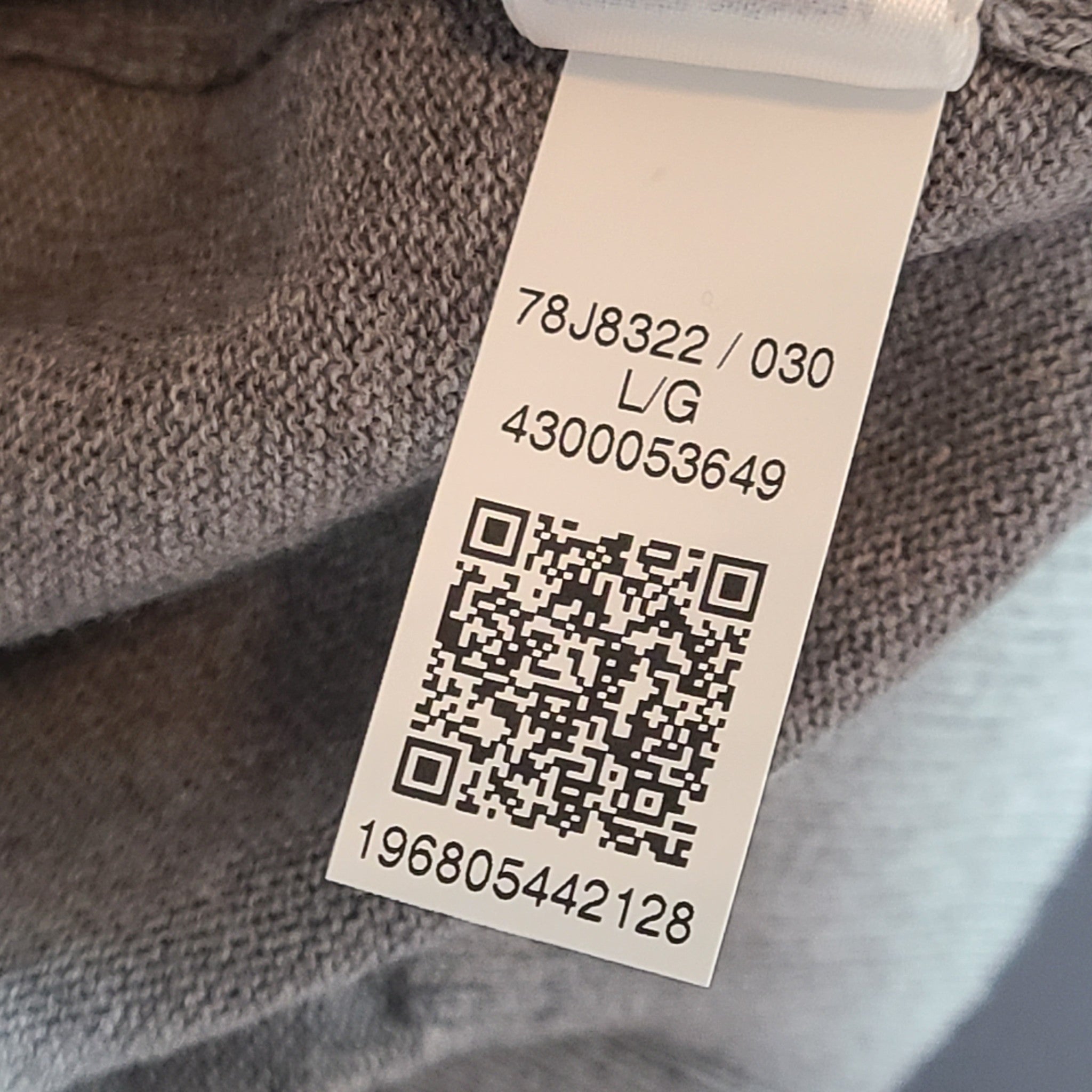 Tommy Hilfiger Men's Flag Logo Crewneck Sweater 78J8322 Medium Gray Heather Sz L